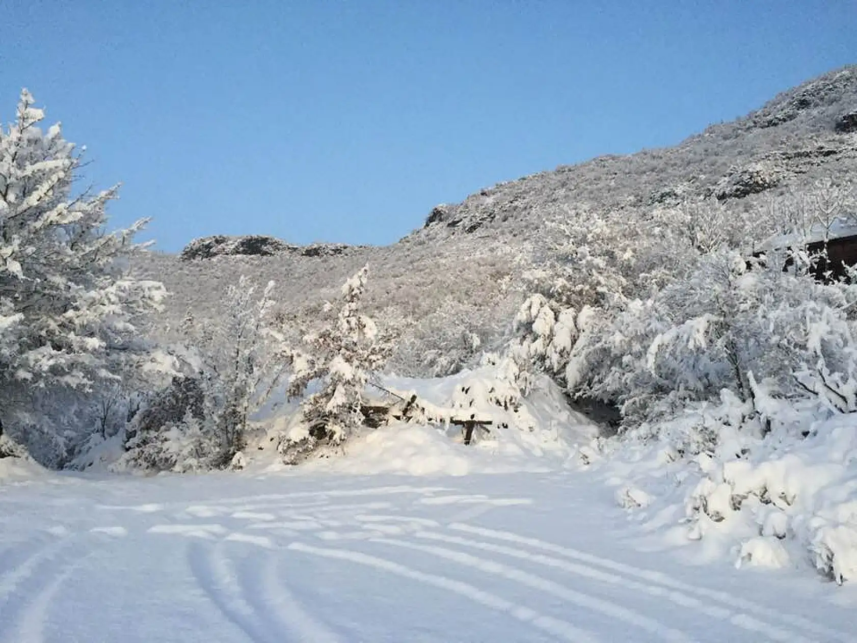 Arıt ve Drahna'dan muhteşem kar manzaraları