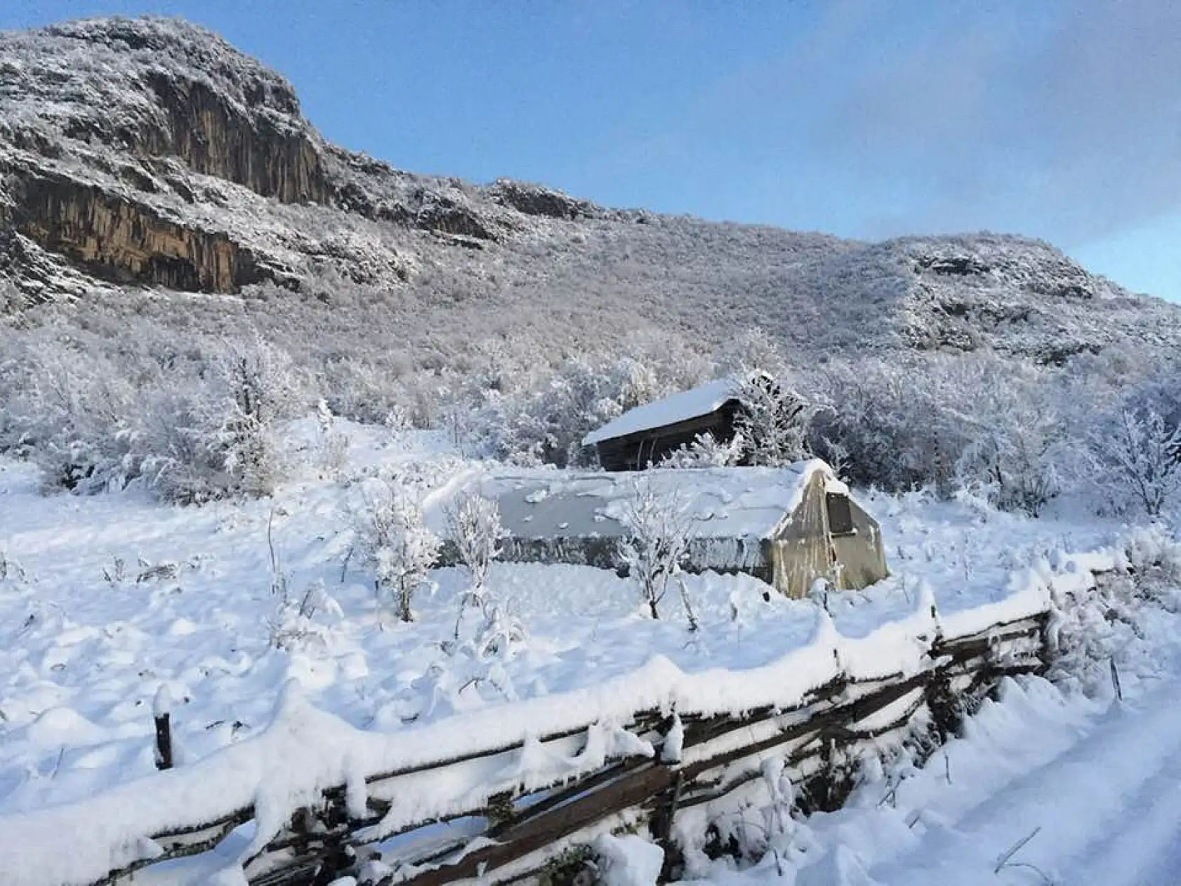 Arıt ve Drahna'dan muhteşem kar manzaraları