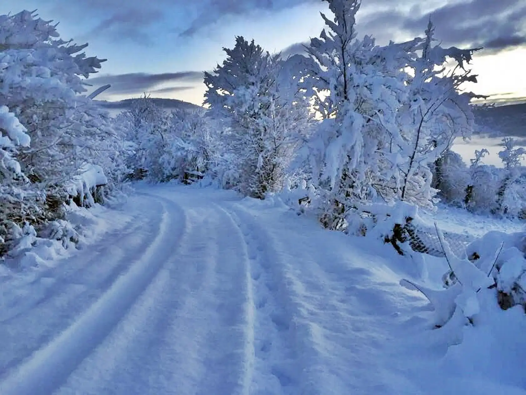 Arıt ve Drahna'dan muhteşem kar manzaraları