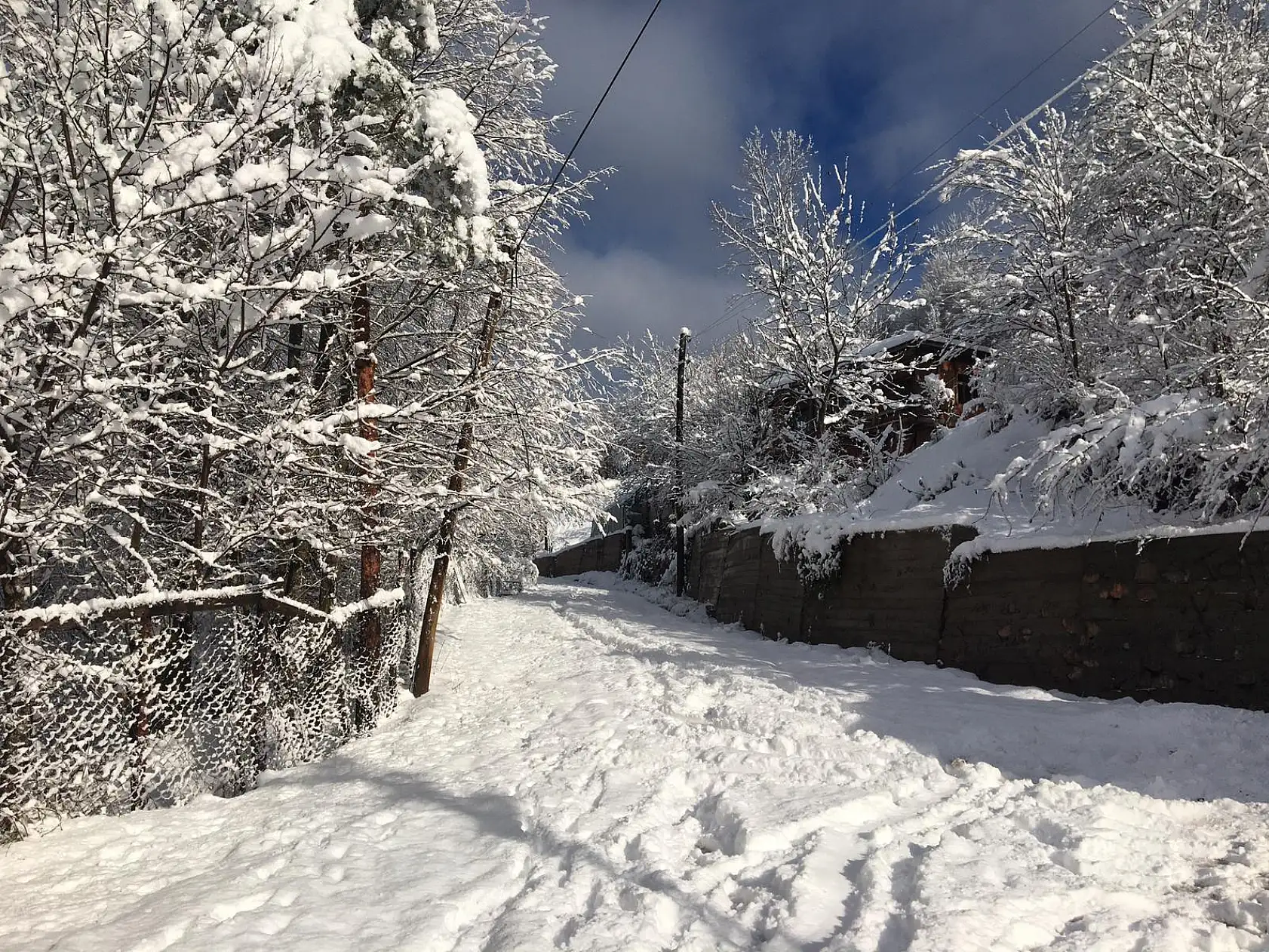 Arıt ve Drahna'dan muhteşem kar manzaraları