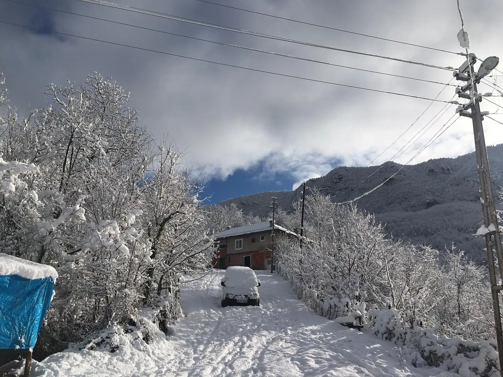 Arıt ve Drahna'dan muhteşem kar manzaraları