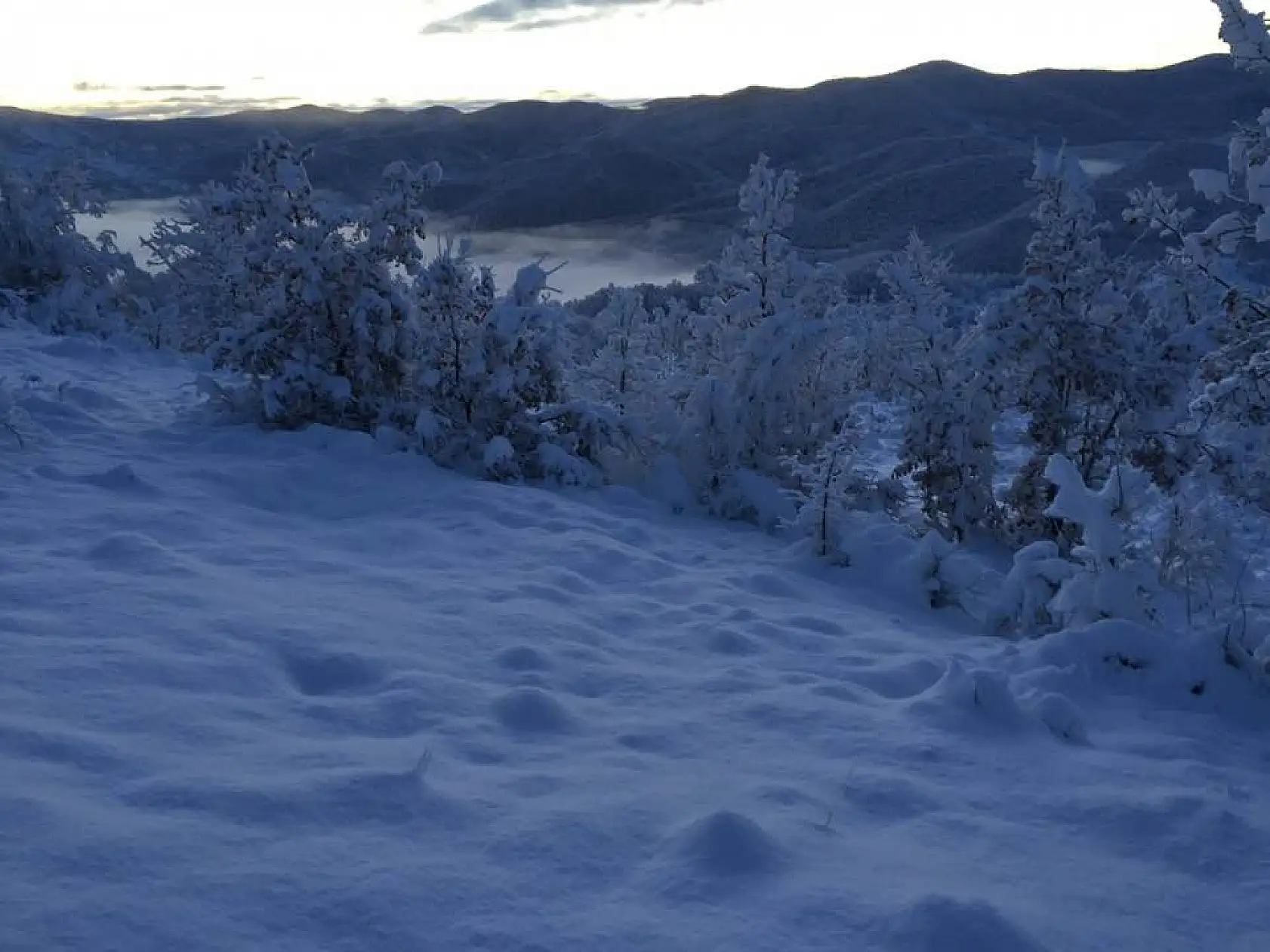 Arıt ve Drahna'dan muhteşem kar manzaraları
