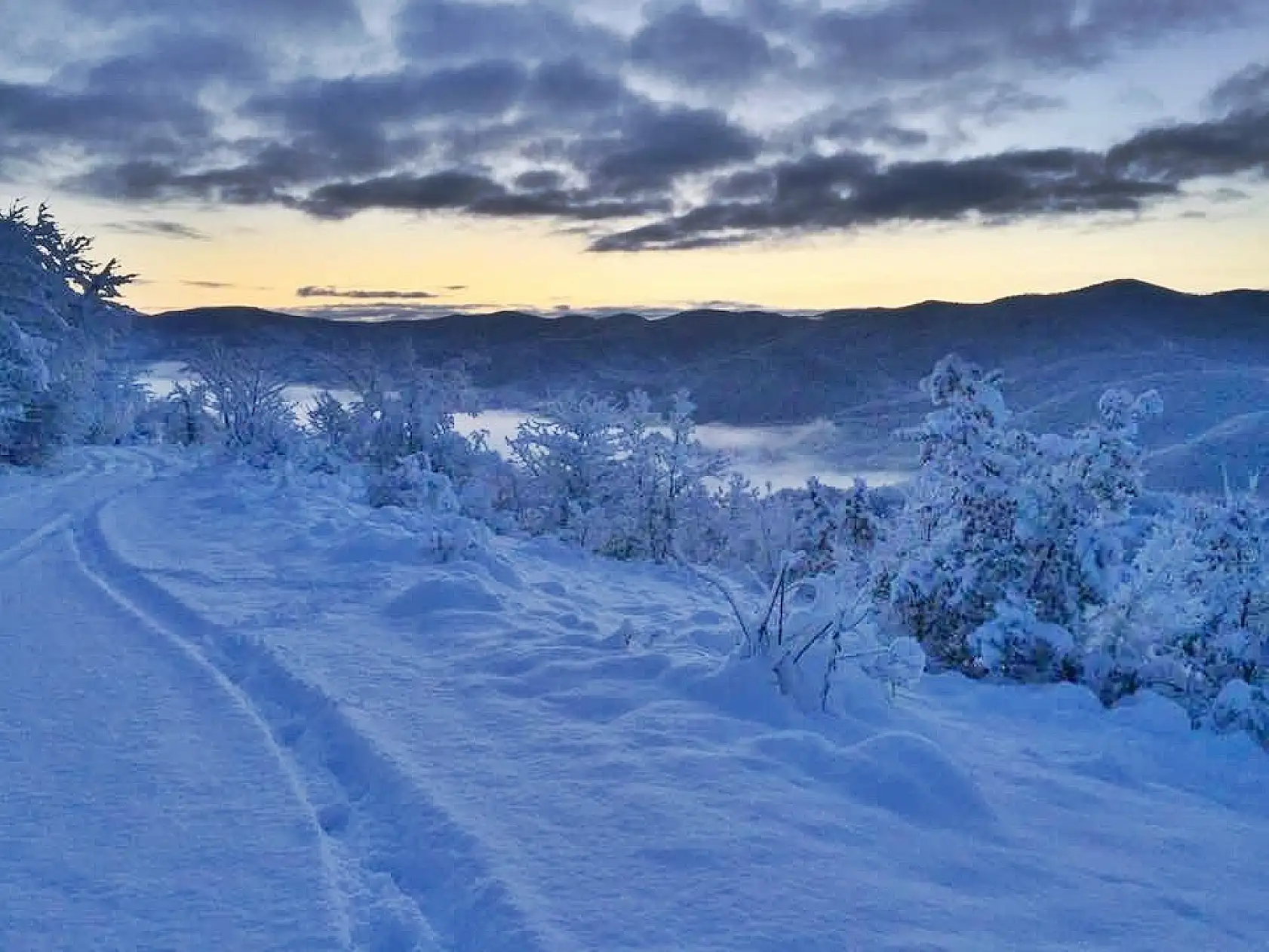 Arıt ve Drahna'dan muhteşem kar manzaraları