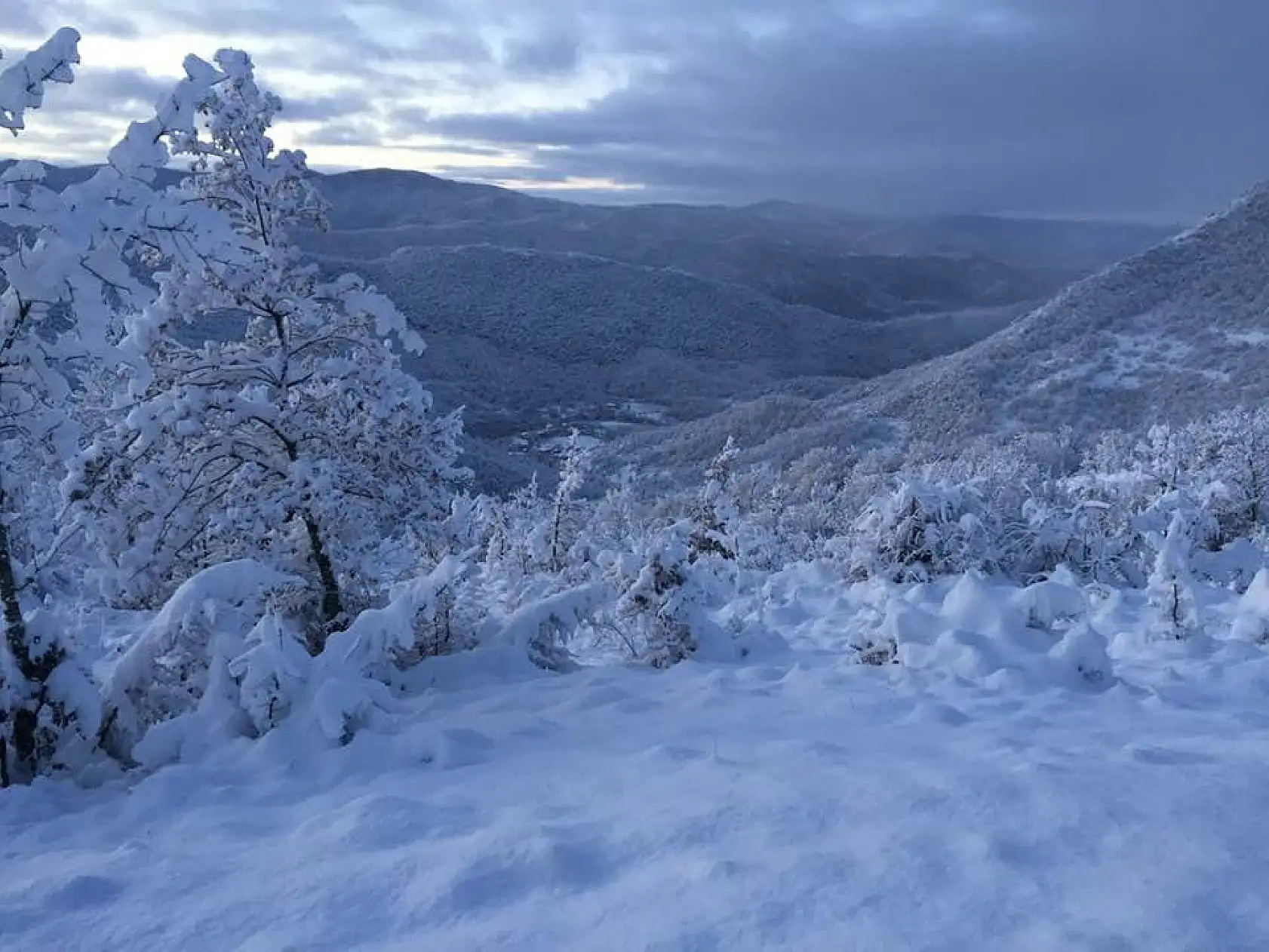 Arıt ve Drahna'dan muhteşem kar manzaraları