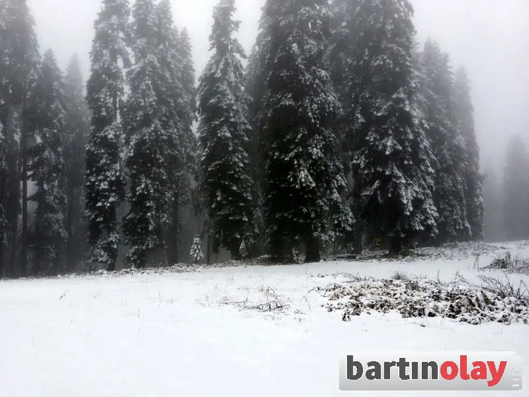 Bartın'da Yaylalara İlk Kar Yağdı