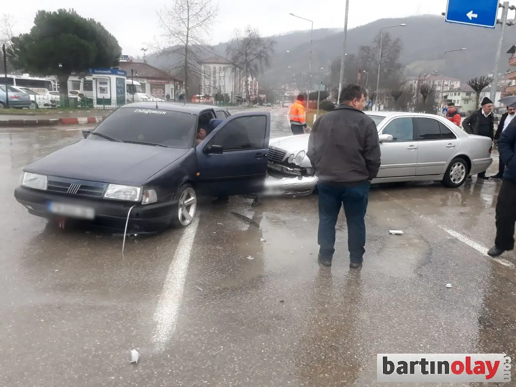Bartın Abdipaşa yolunda 2 kaza