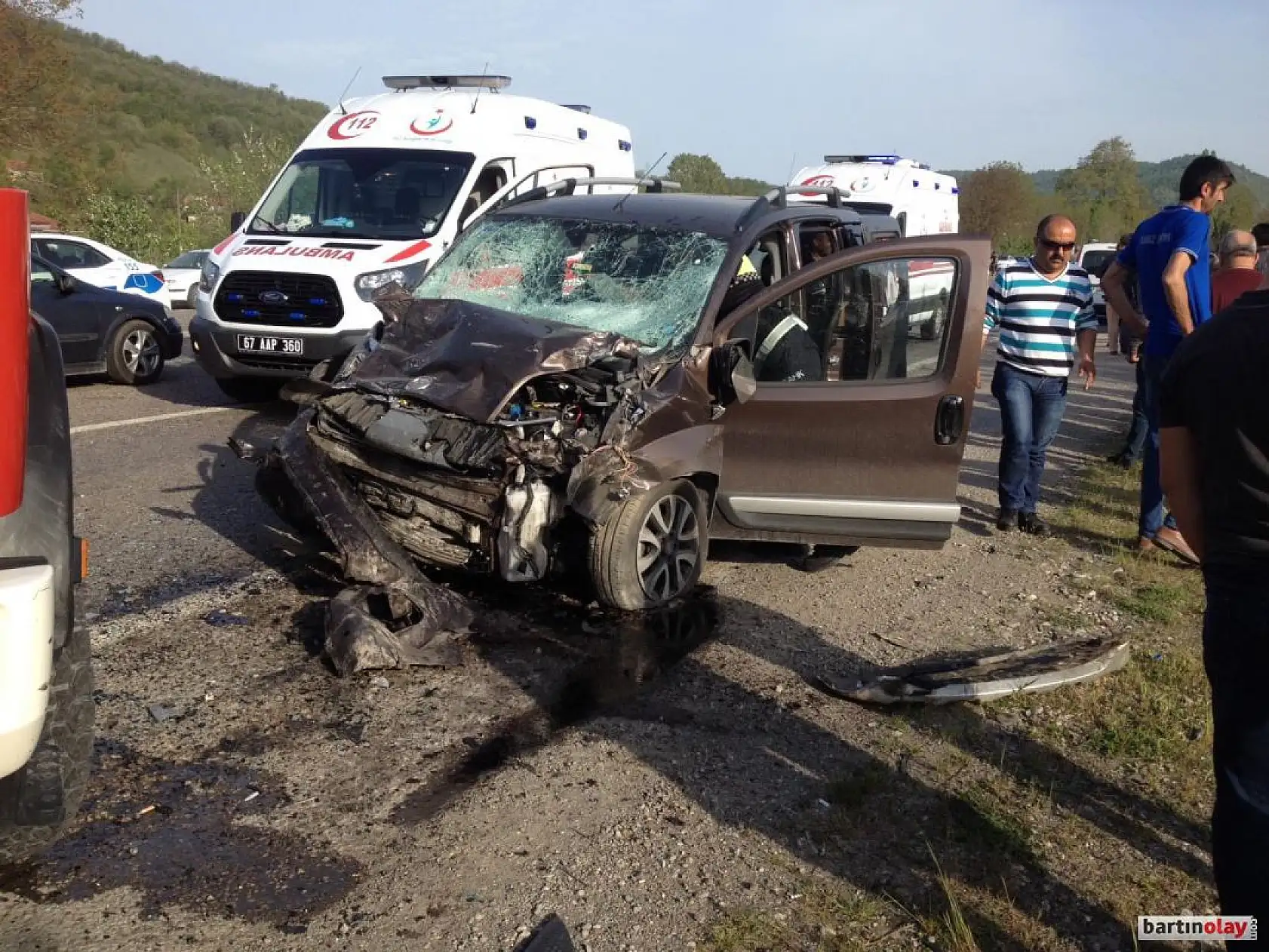 Bartın Çaycuma yolunda feci kaza, 1 ölü 4 yaralı