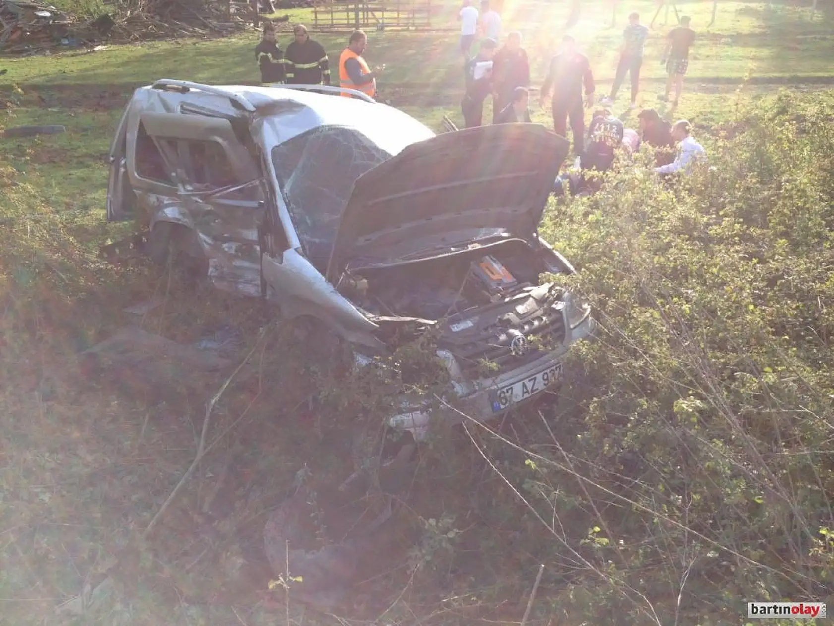 Bartın Çaycuma yolunda feci kaza, 1 ölü 4 yaralı