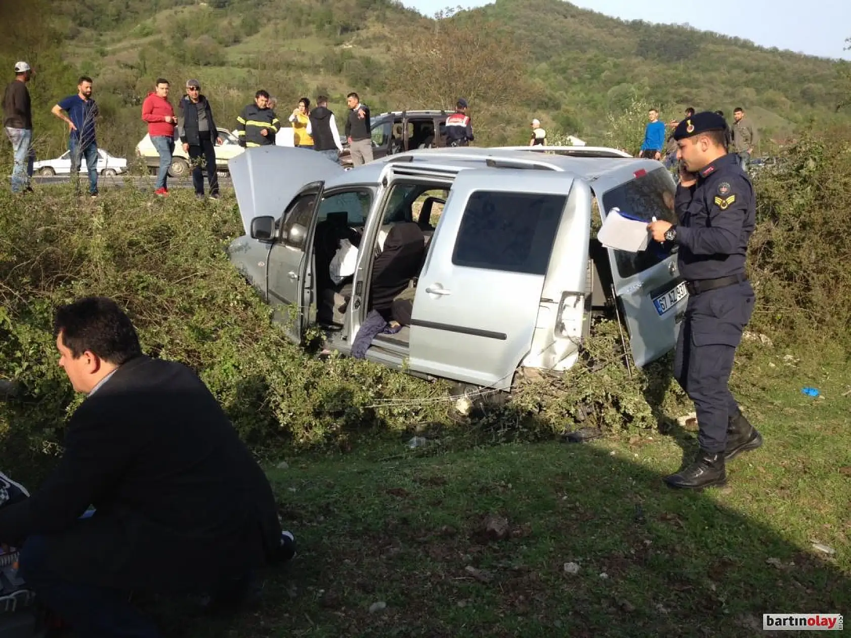 Bartın Çaycuma yolunda feci kaza, 1 ölü 4 yaralı