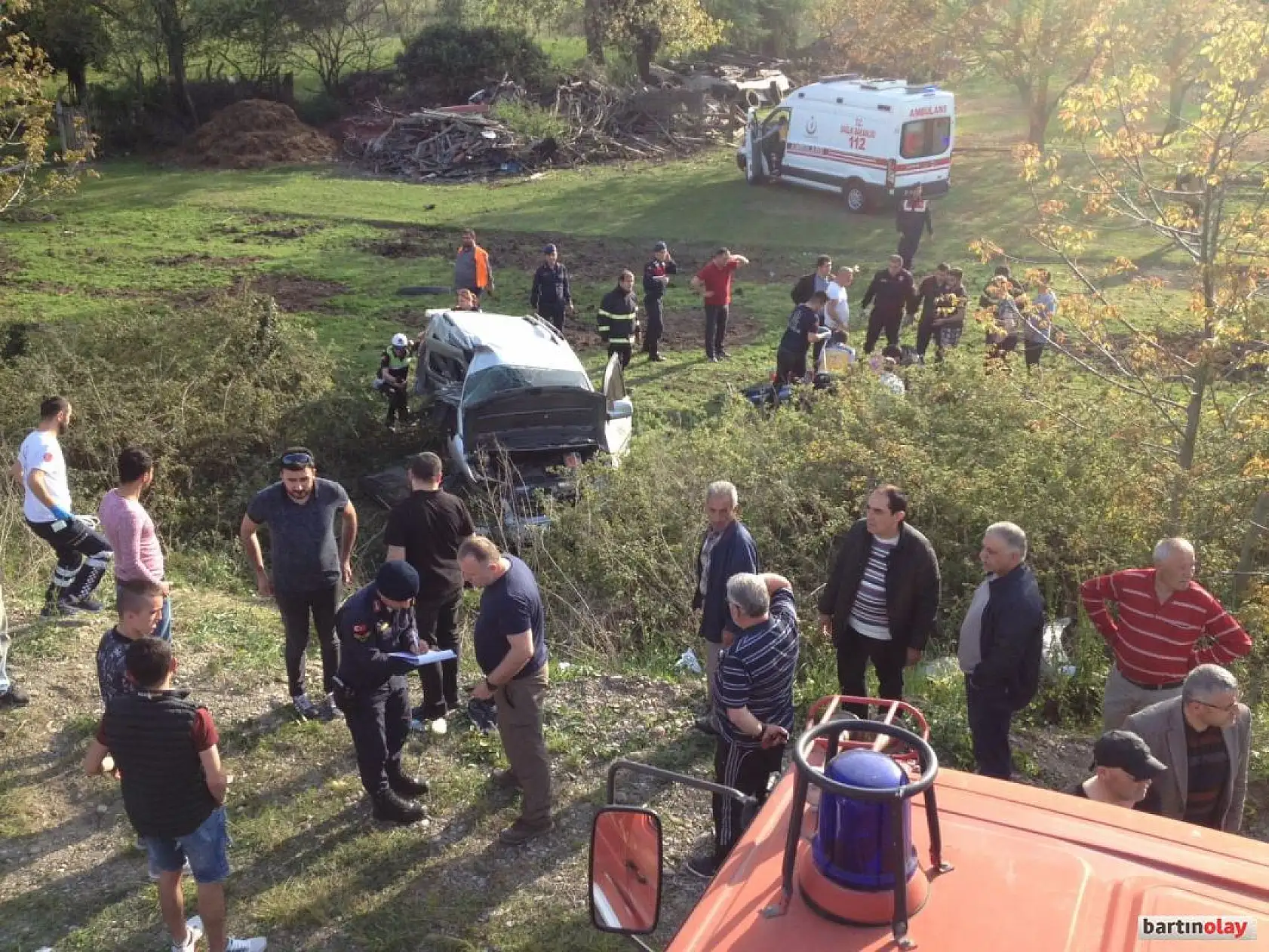 Bartın Çaycuma yolunda feci kaza, 1 ölü 4 yaralı