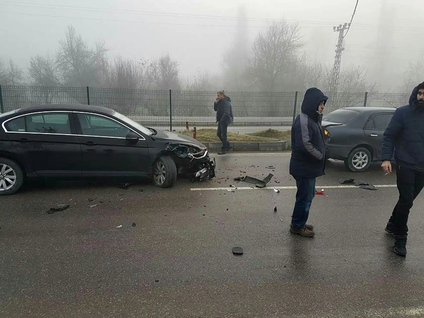 Bartın'da araçlar birbirine girdi