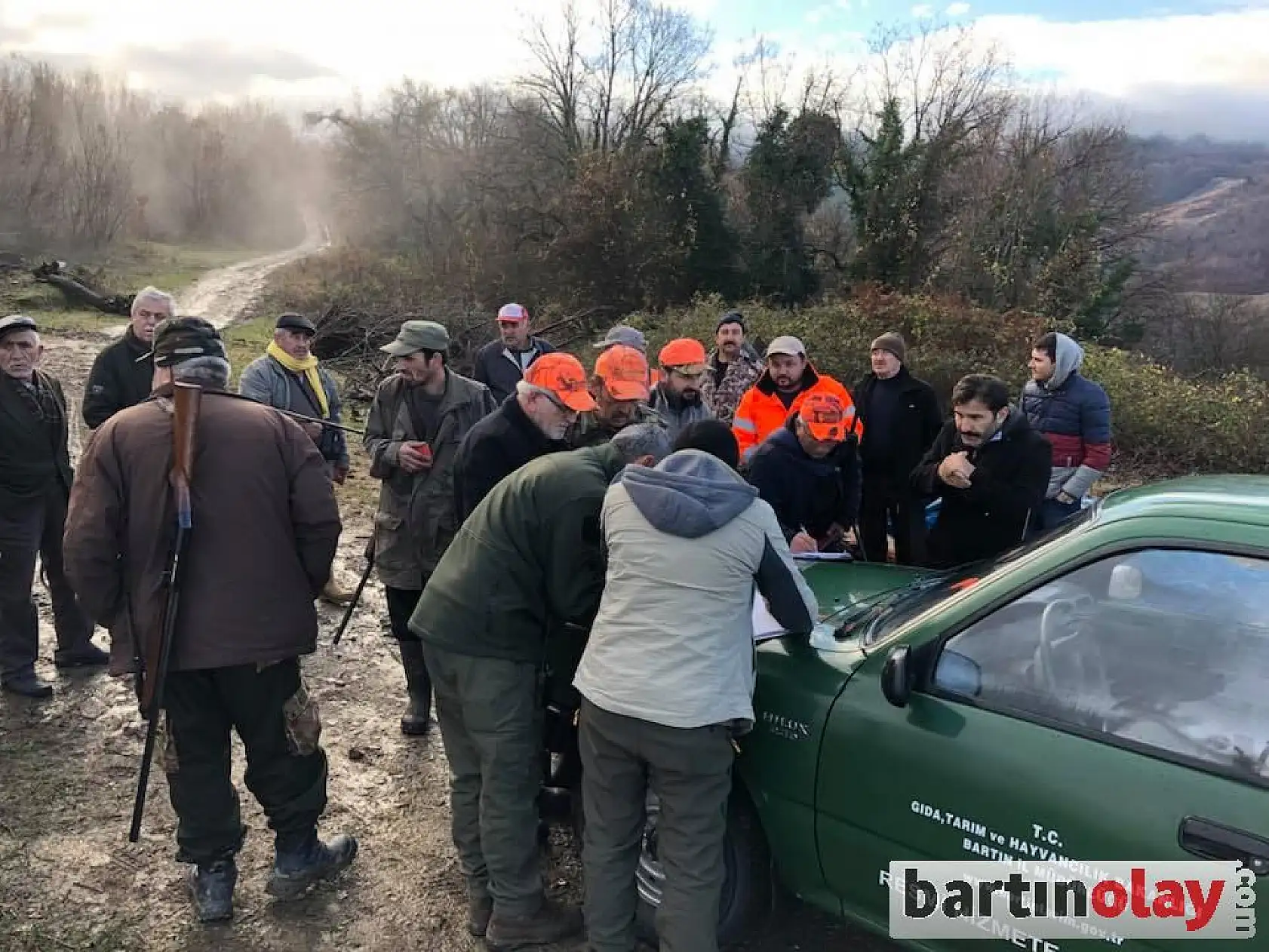 Bartın'da Domuz Sürek Avı Düzenlendi