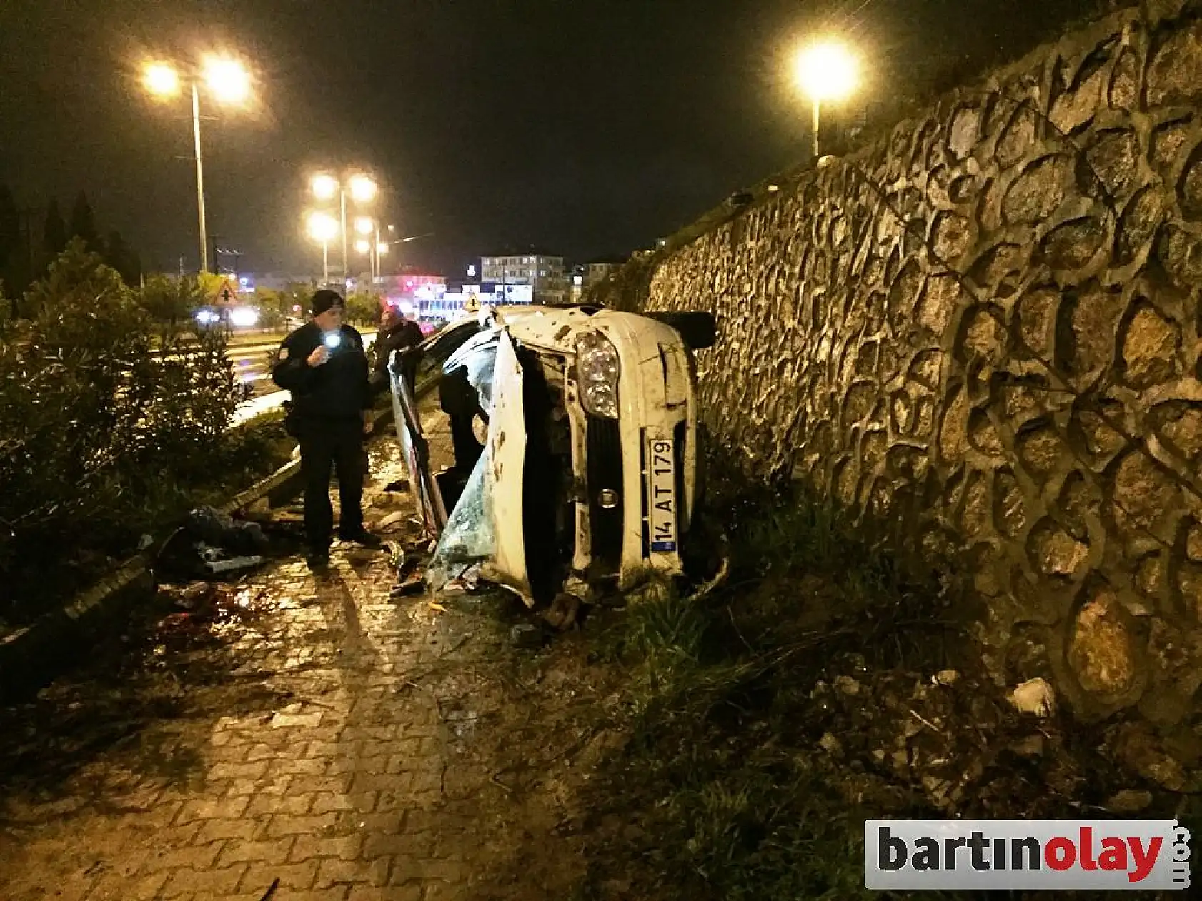Bartın'da feci kaza, 1 ölü 2 yaralı