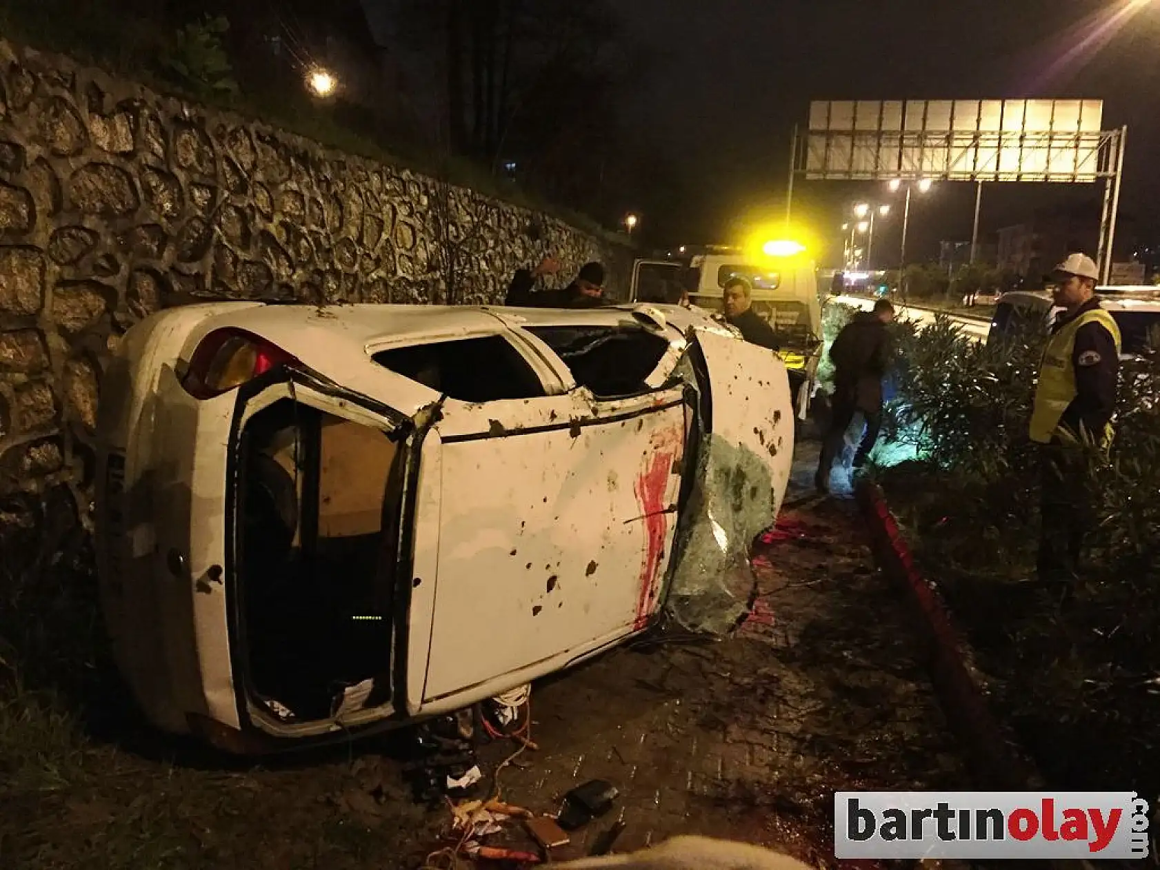 Bartın'da feci kaza, 1 ölü 2 yaralı