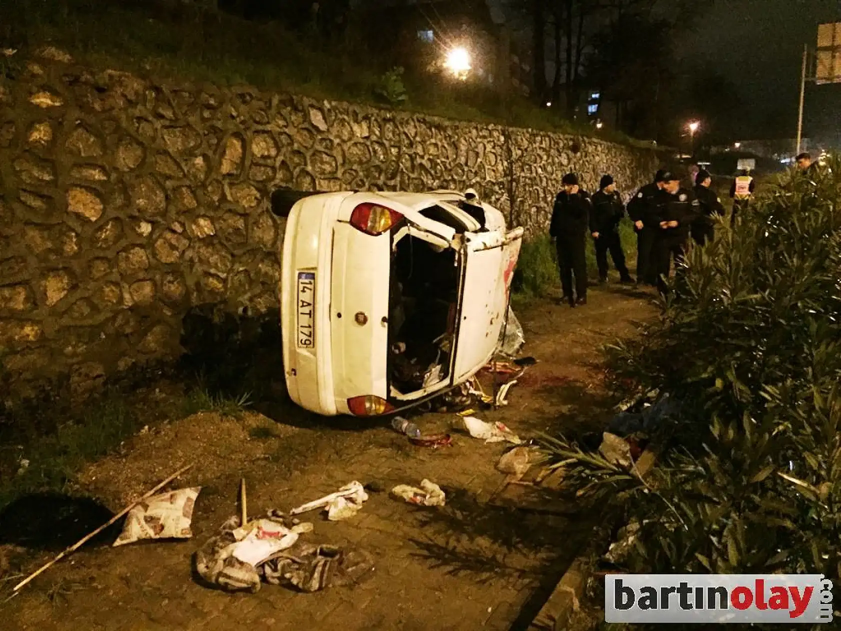 Bartın'da feci kaza, 1 ölü 2 yaralı