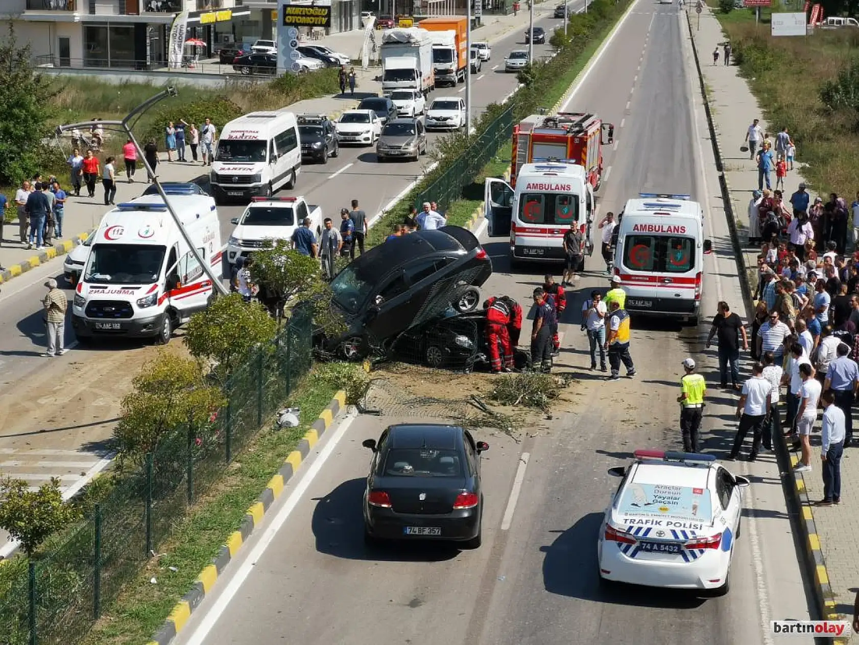 Bartın'da korkunç kaza