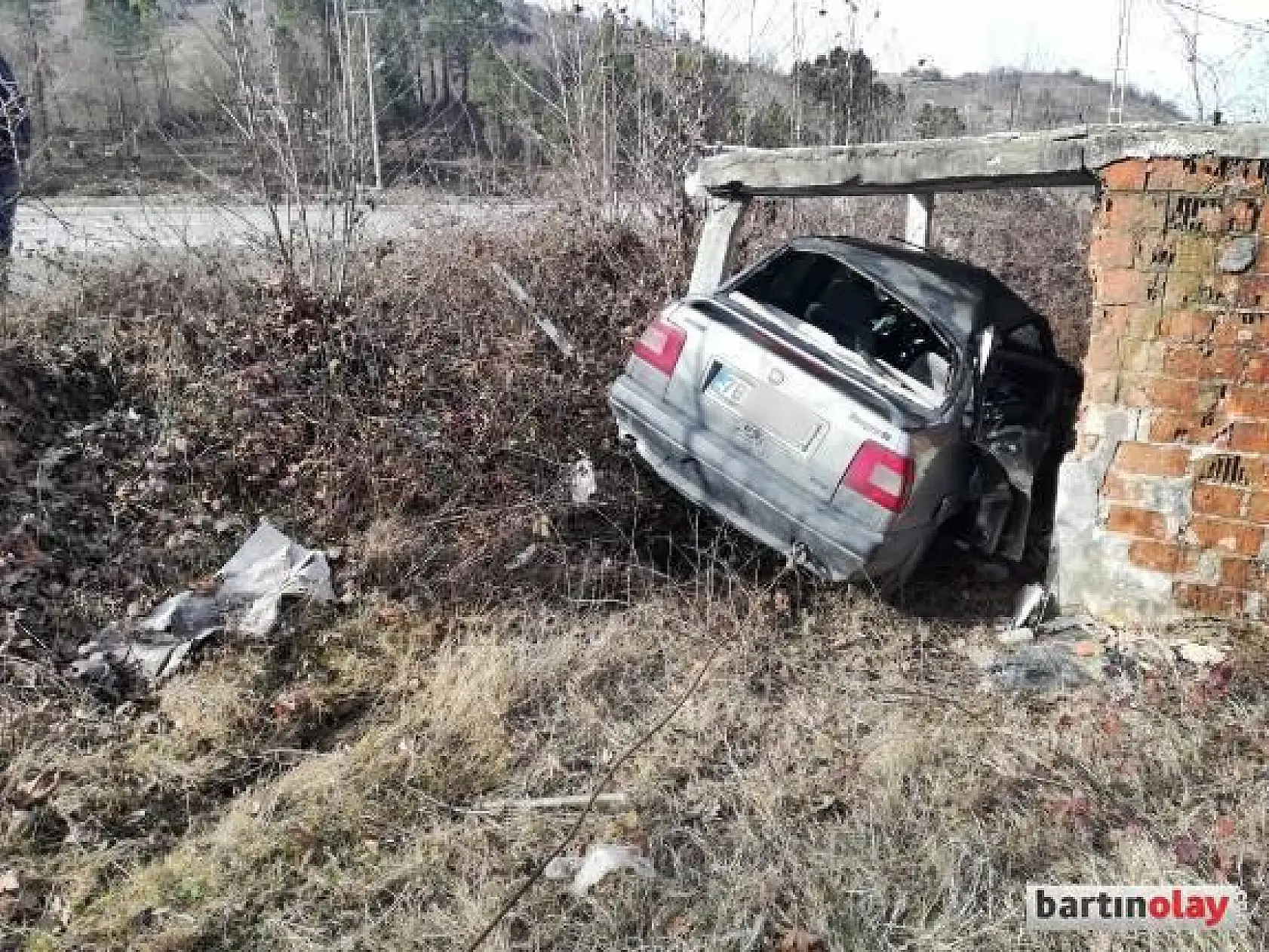 Bartın'da şaşırtan kaza
