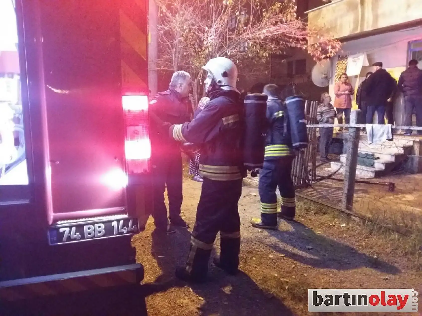 Bartın'da yangın paniği yaşandı