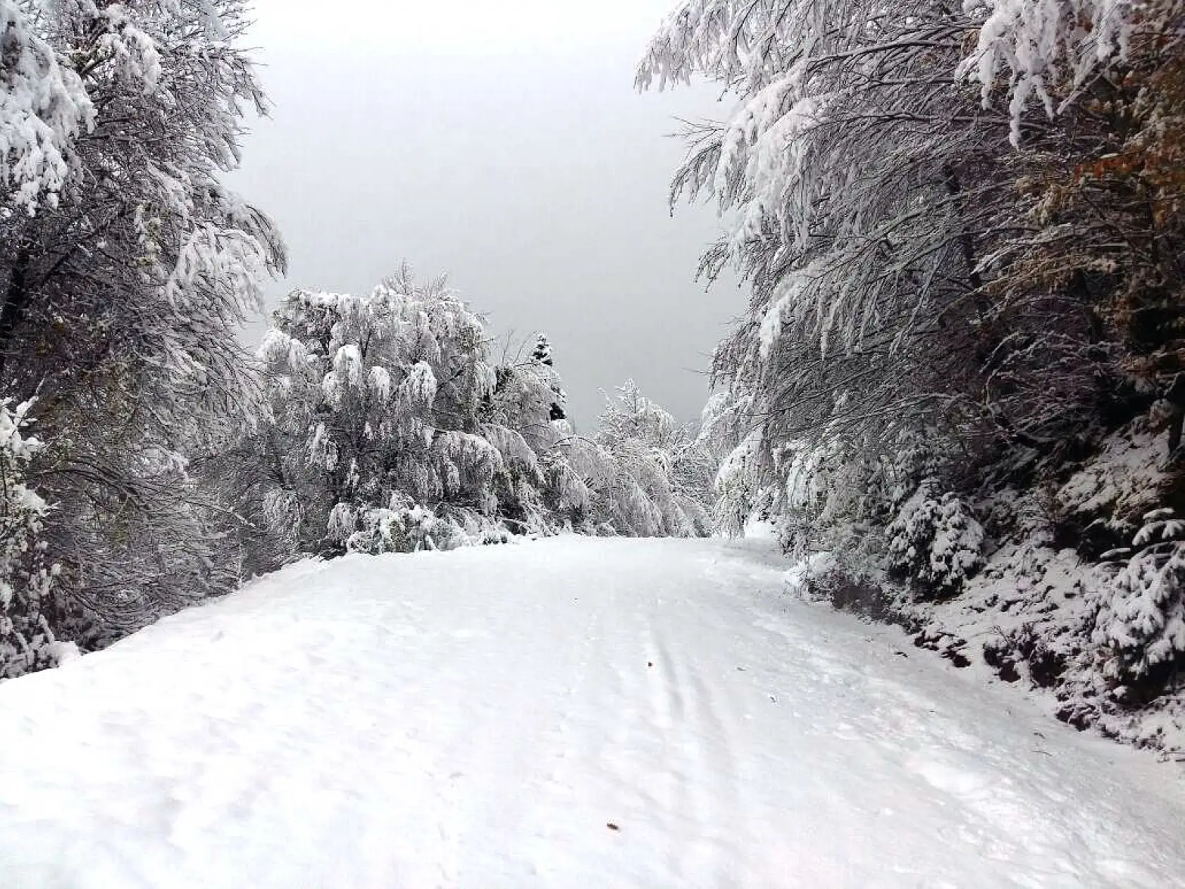 Bartın'dan kartpostallık kar manzaraları
