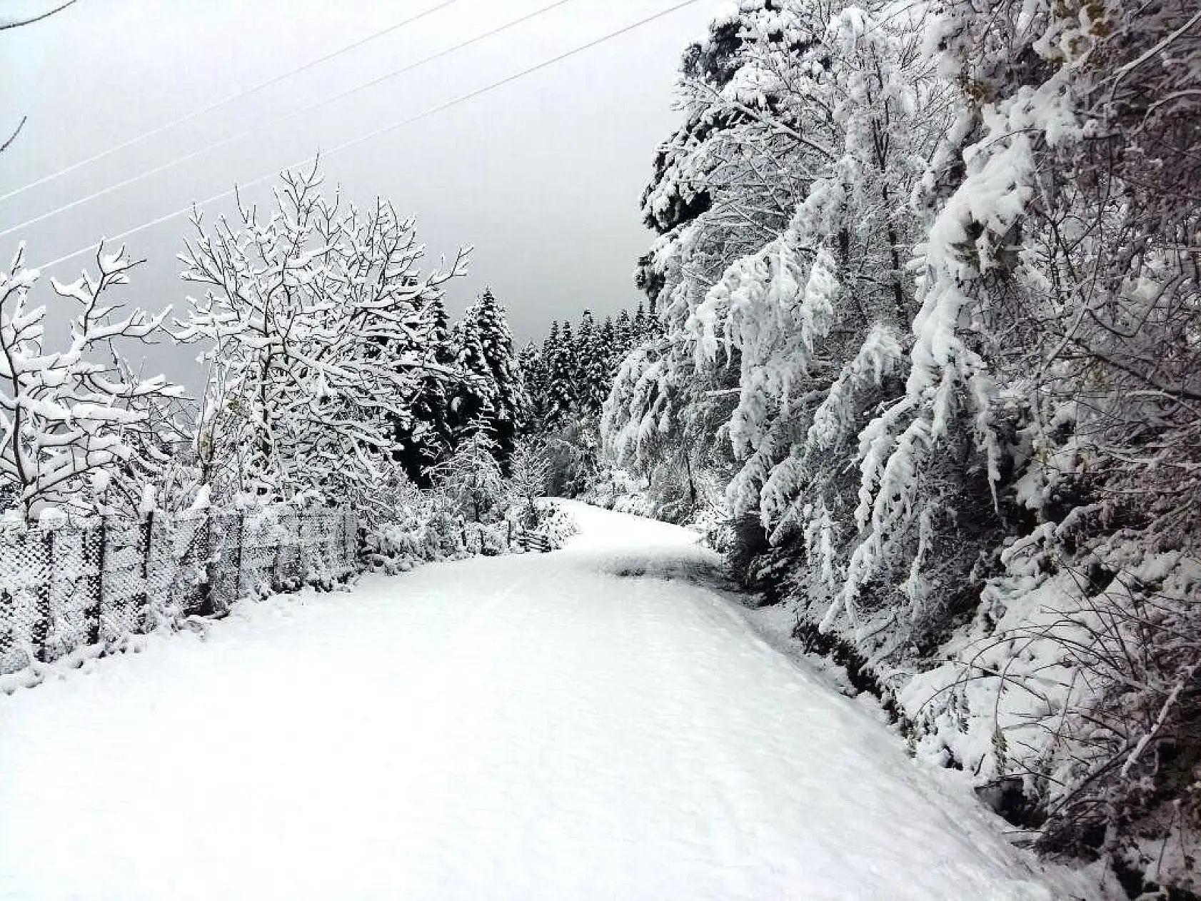Bartın'dan kartpostallık kar manzaraları