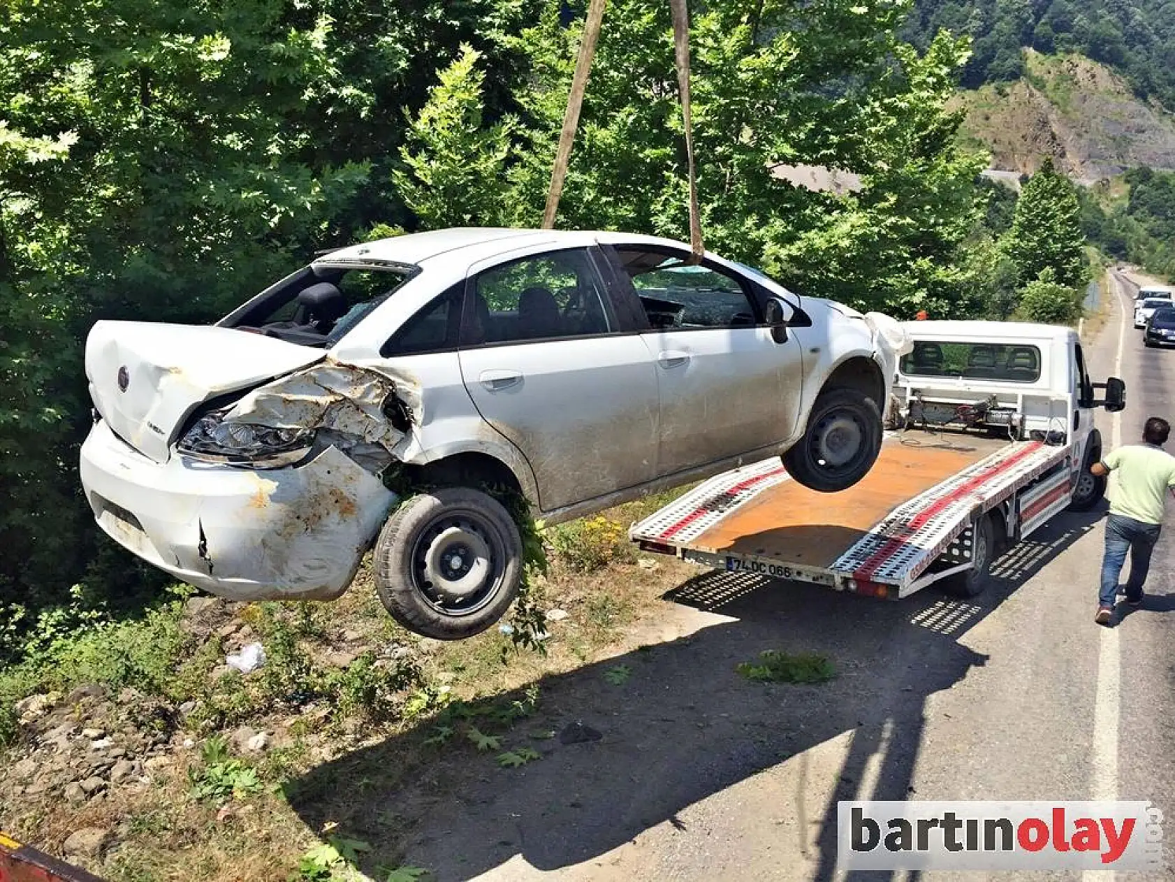 Bartın Karabük yolunda üst üste 2 kaza