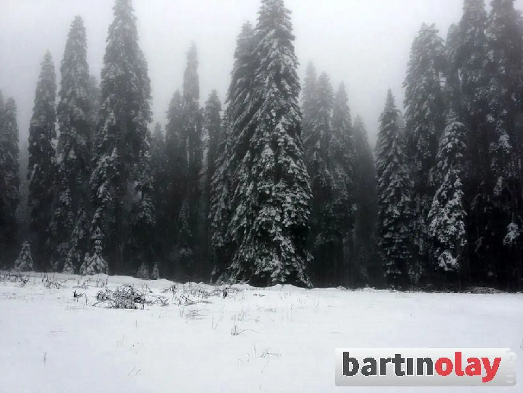Bartın'da Yaylalara İlk Kar Yağdı