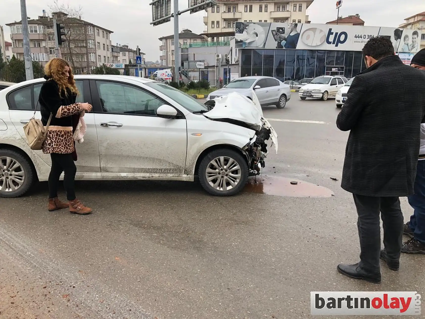 Çatmaca kavşağında çarpışma