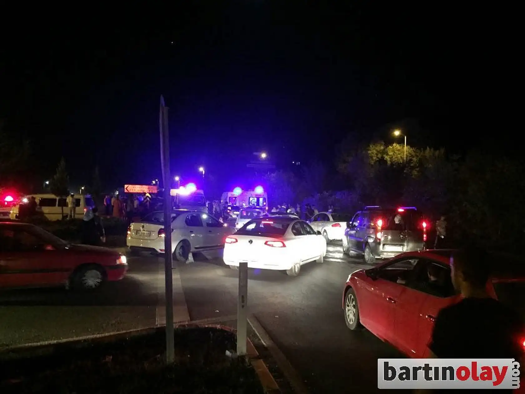 Çaydüzü kavşağında kaza, 7 yaralı