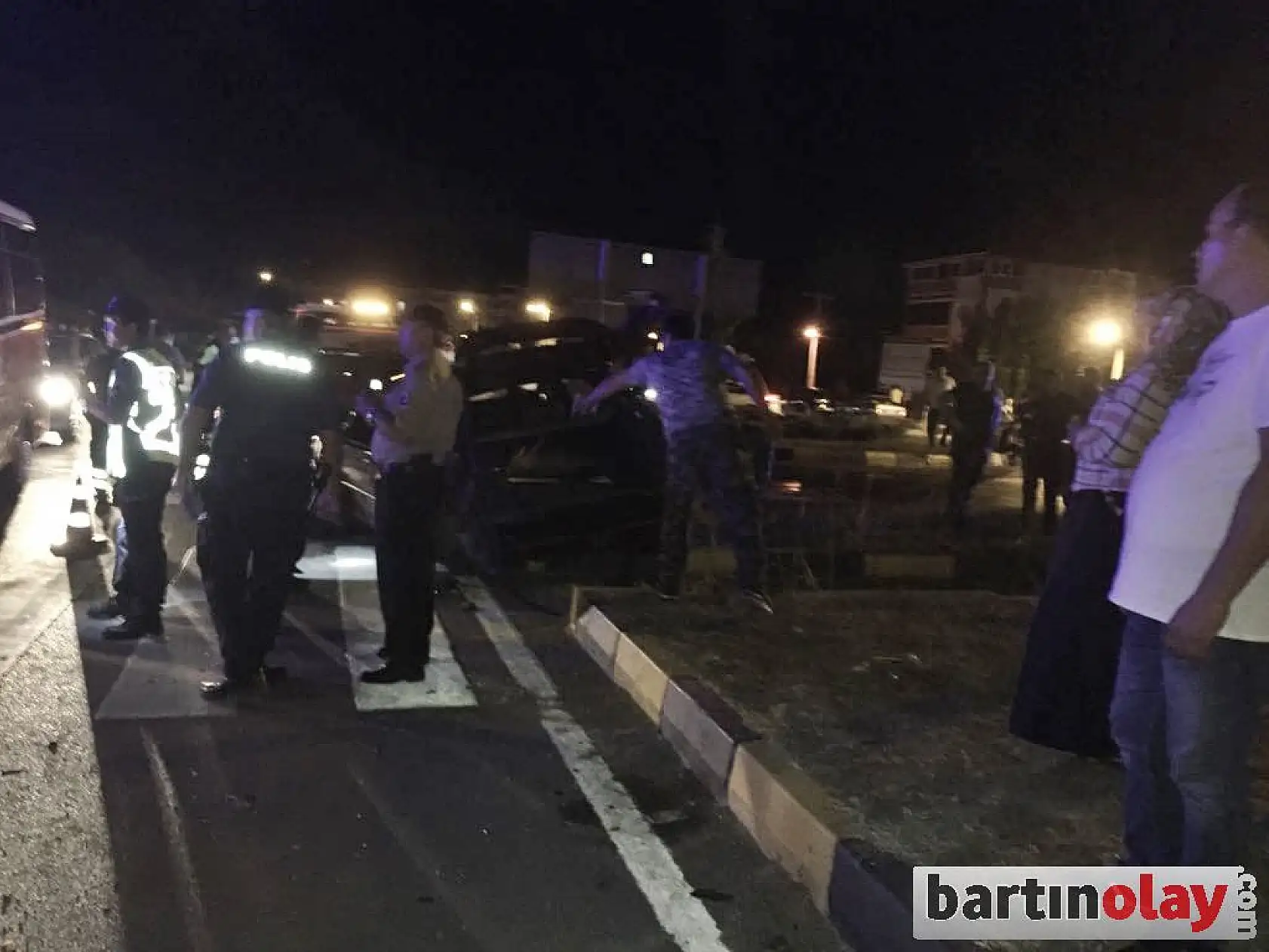 Çaydüzü kavşağında kaza, 7 yaralı