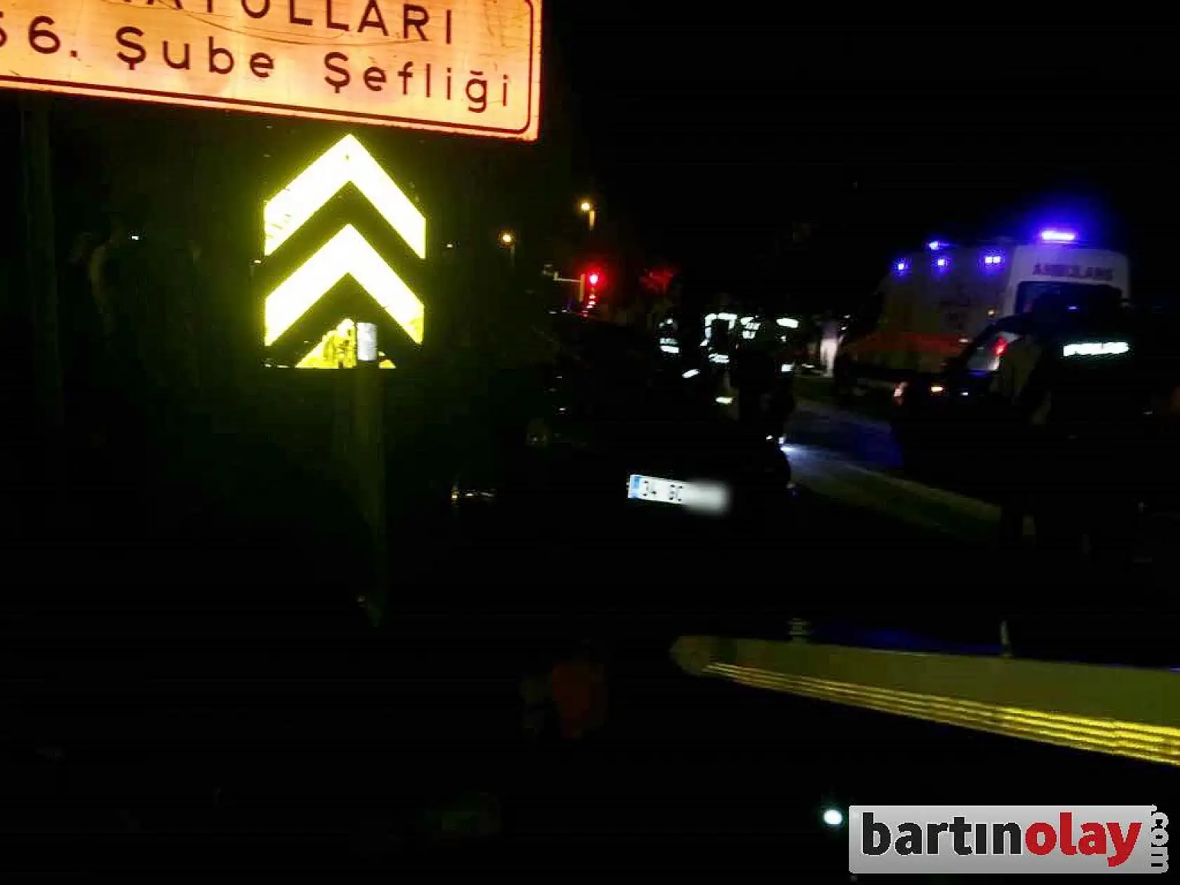 Çaydüzü kavşağında kaza, 7 yaralı