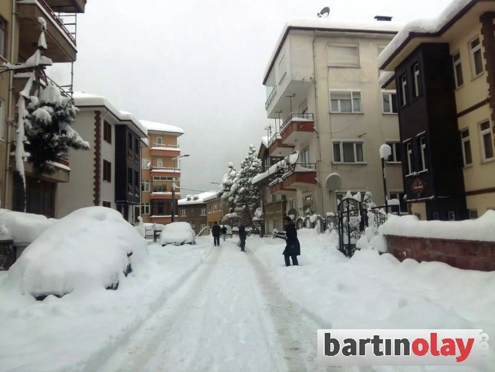 Bartın'da Kar Kalınlığı 1 Metreye yaklaştı