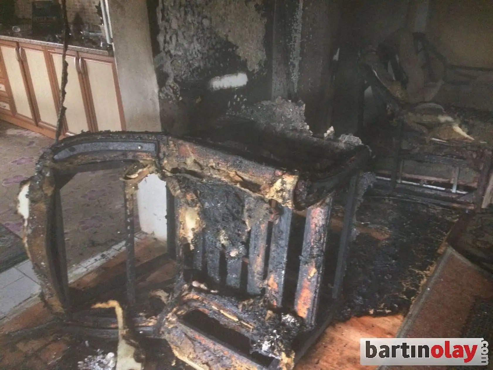 Terkehatipler köyünde yangın