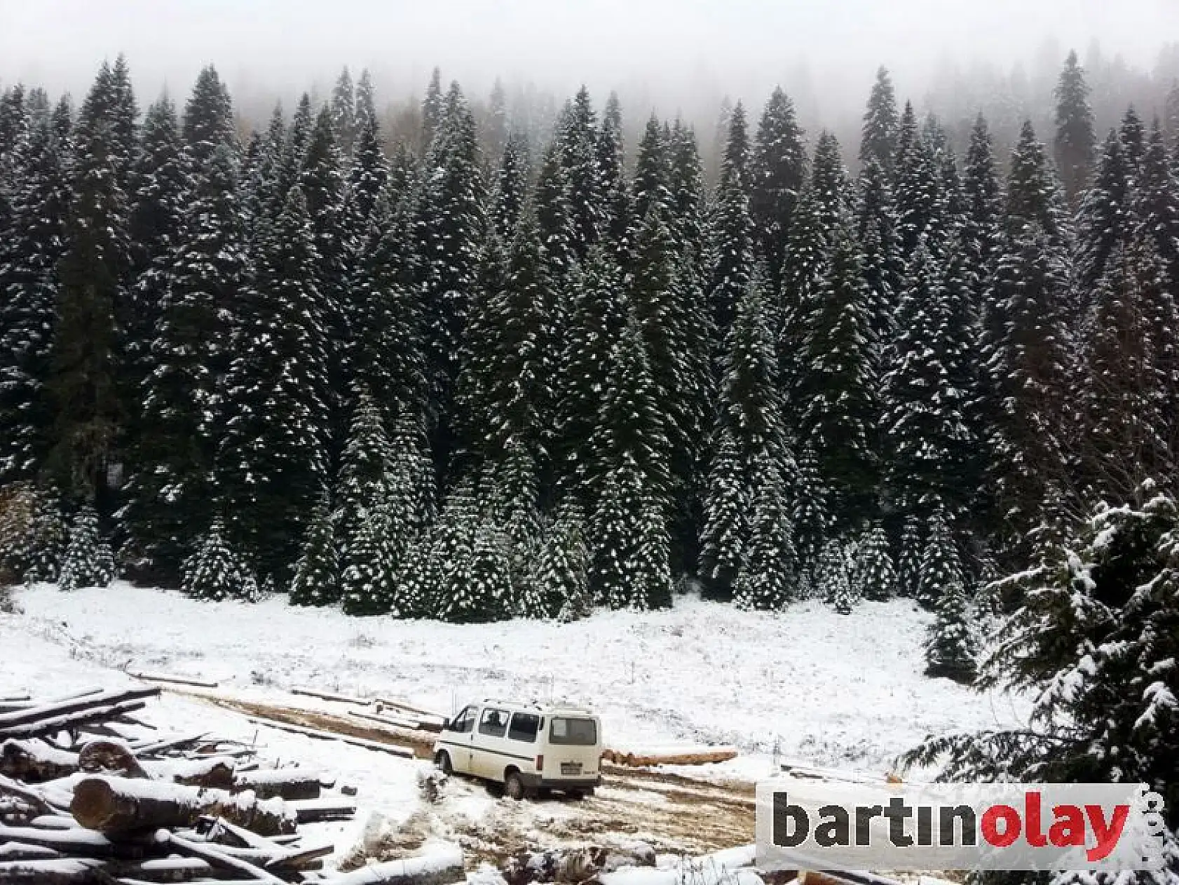 Bartın'da Yaylalara İlk Kar Yağdı