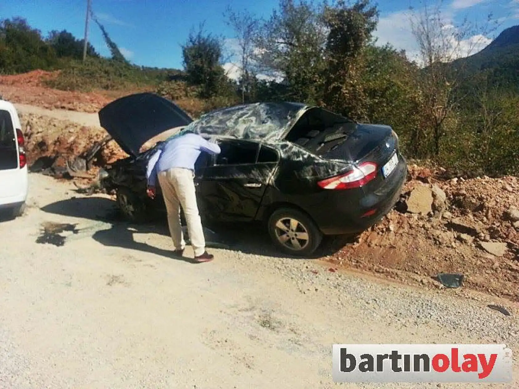 Arıt yolunda kaza,1 yaralı