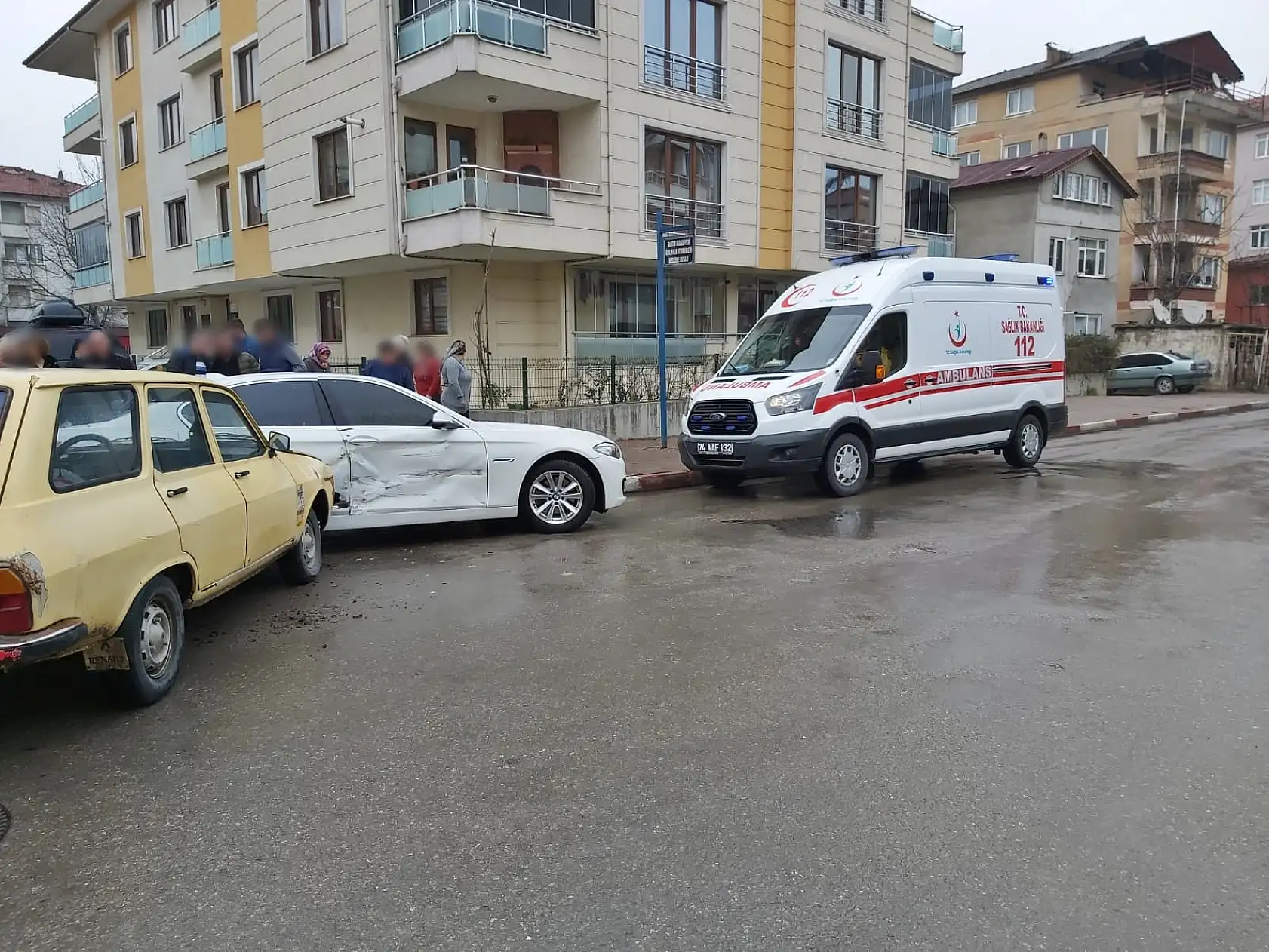 Gölbucağı mahallesinde kaza