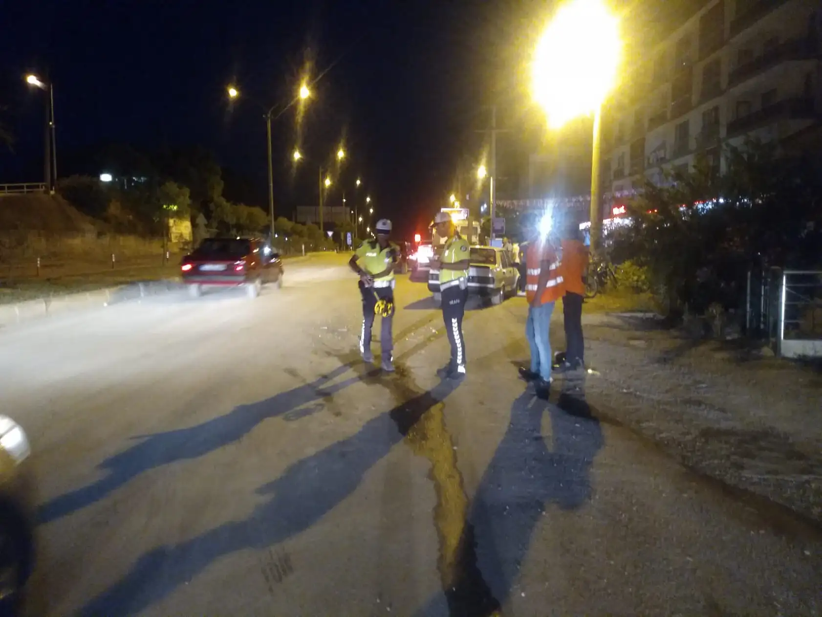 Hastane kavşağında kaza