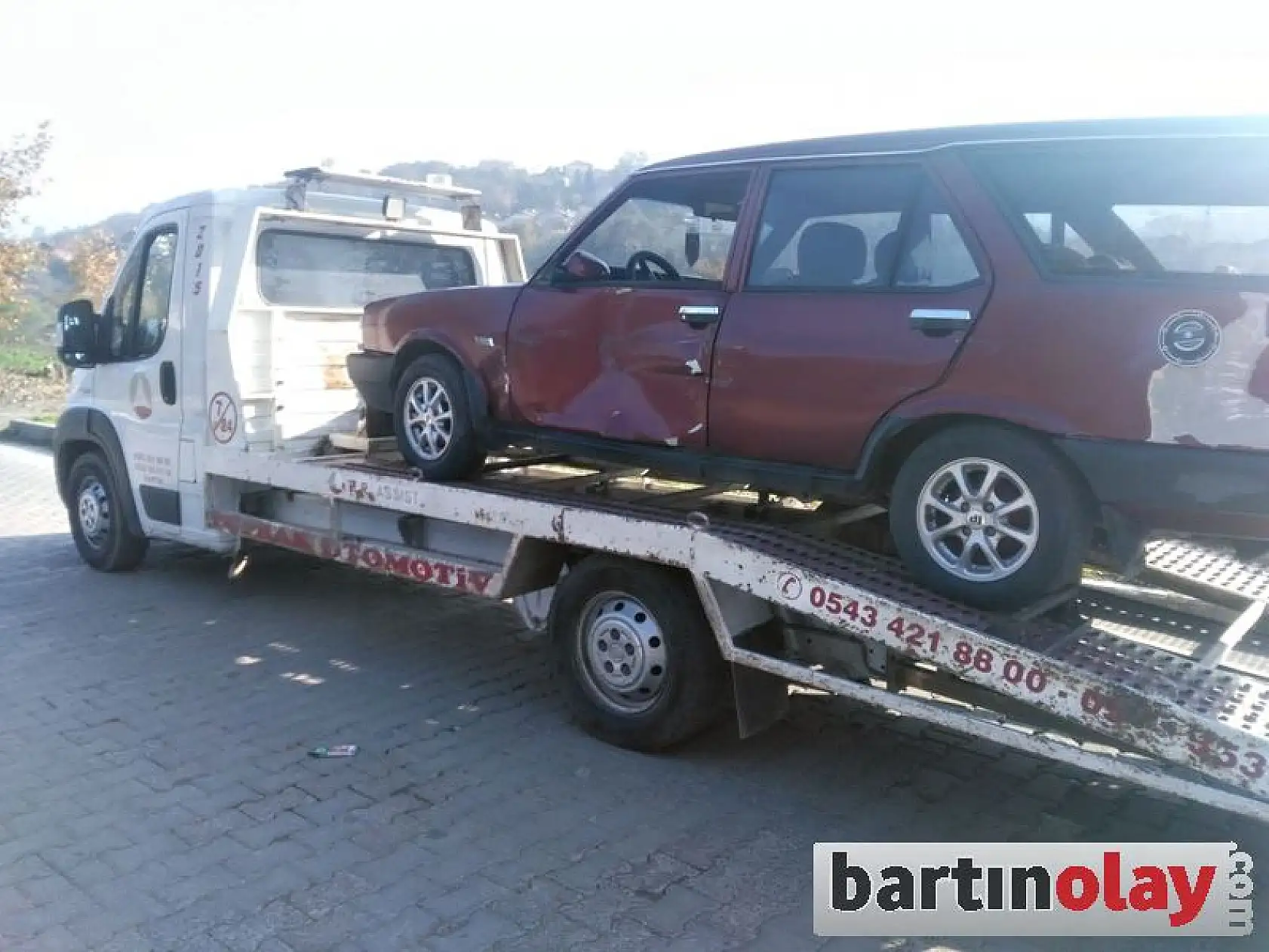 İki kavşakta birden kaza