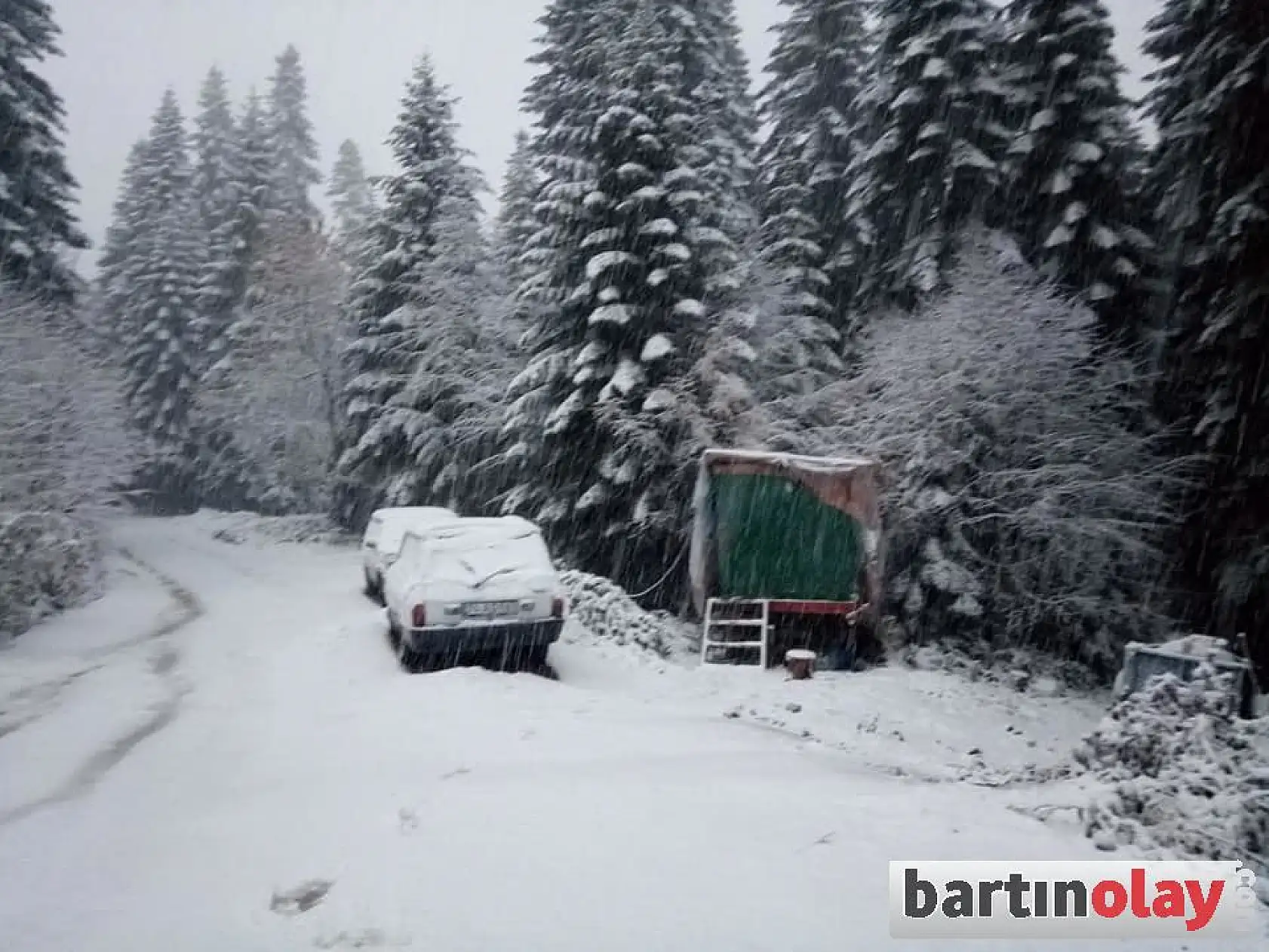 İlk kar düştü, her yer beyaza büründü