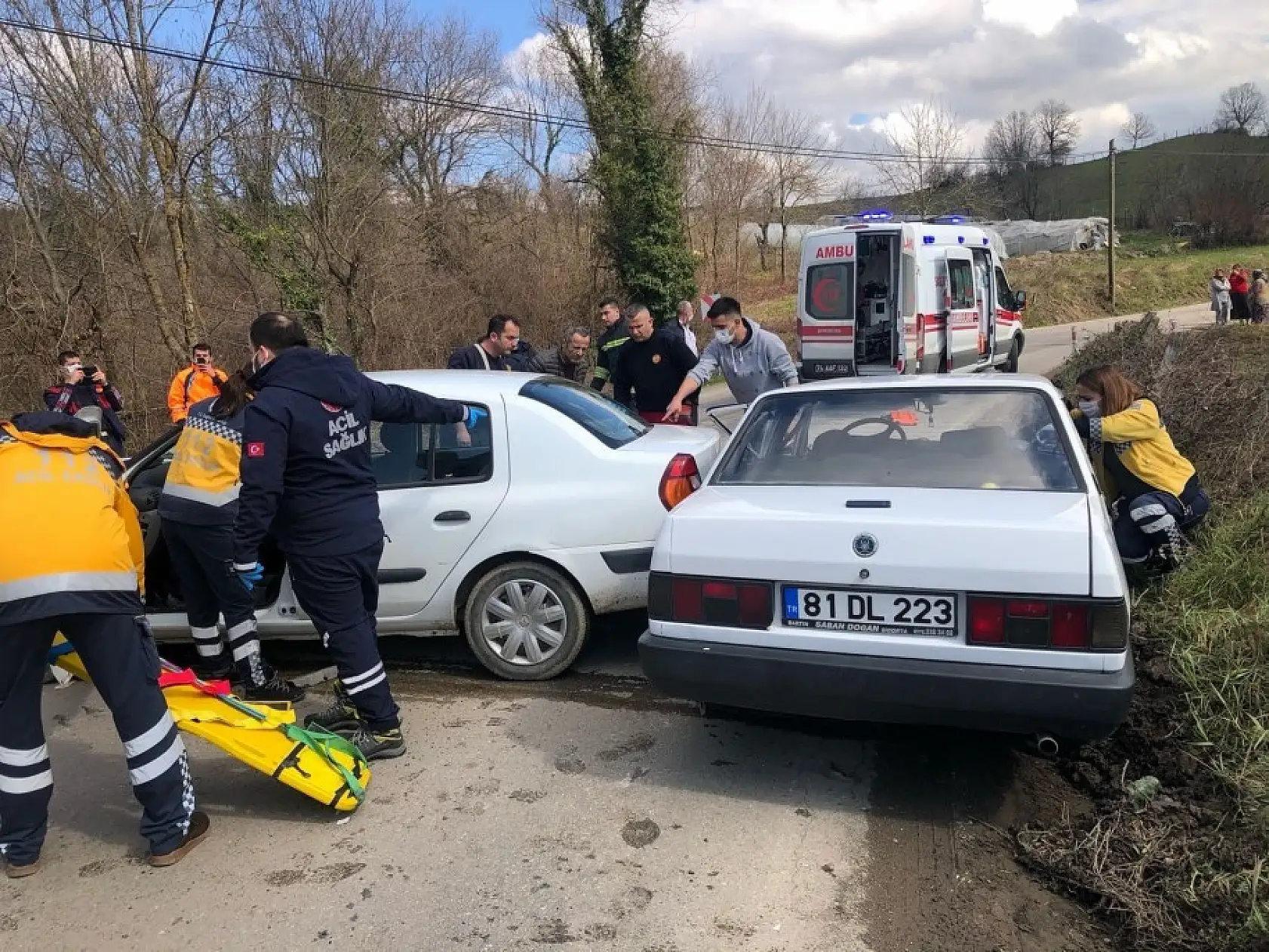 Kafa kafaya çarpışma, 4 yaralı