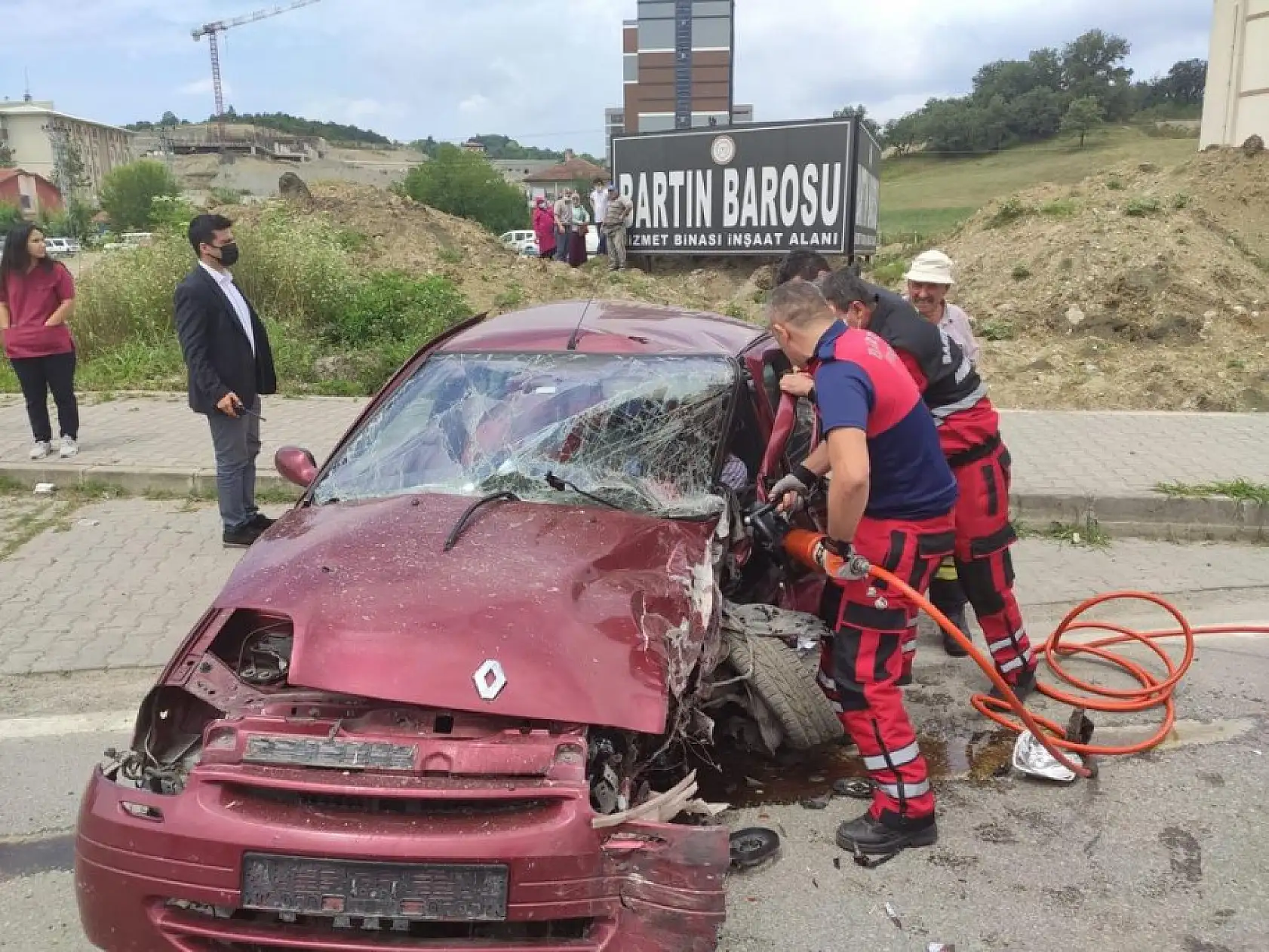 Terminal yolunda feci kaza