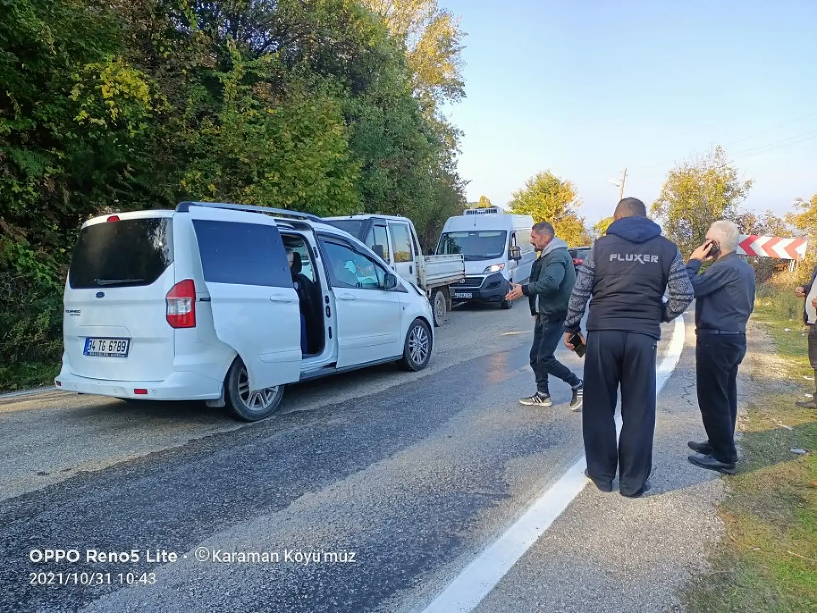 Kurucaşile yolunda kaza, iki yaralı
