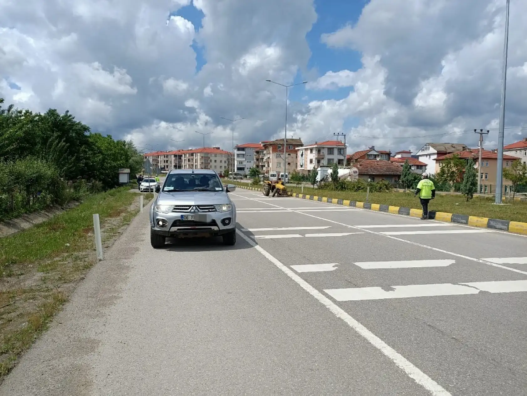 Kazada lastik fırladı