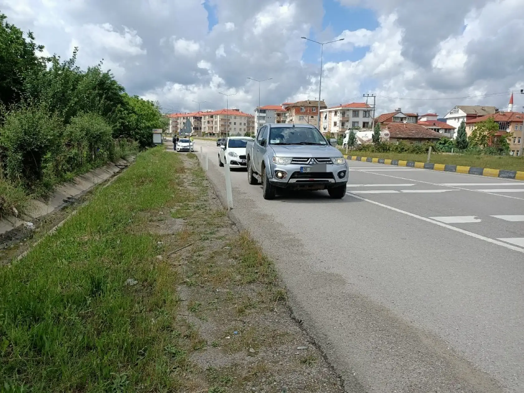 Kazada lastik fırladı