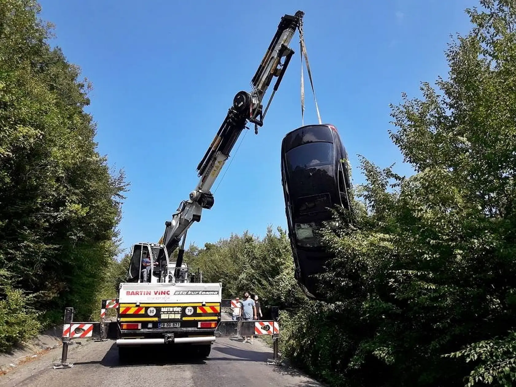 İnkumu yolunda kaza