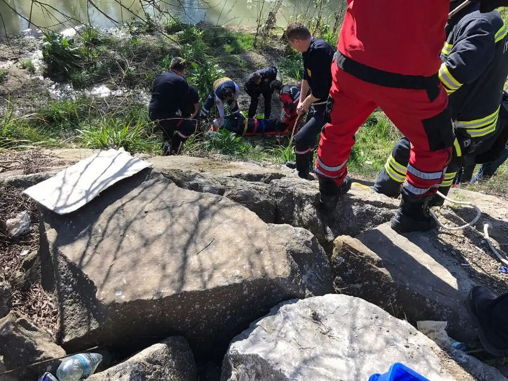 Irmak kenarında hareketli dakikalar