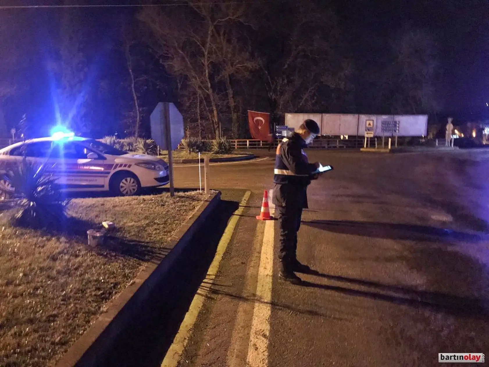 Jandarma trafik Kozcağız'da uygulama yaptı