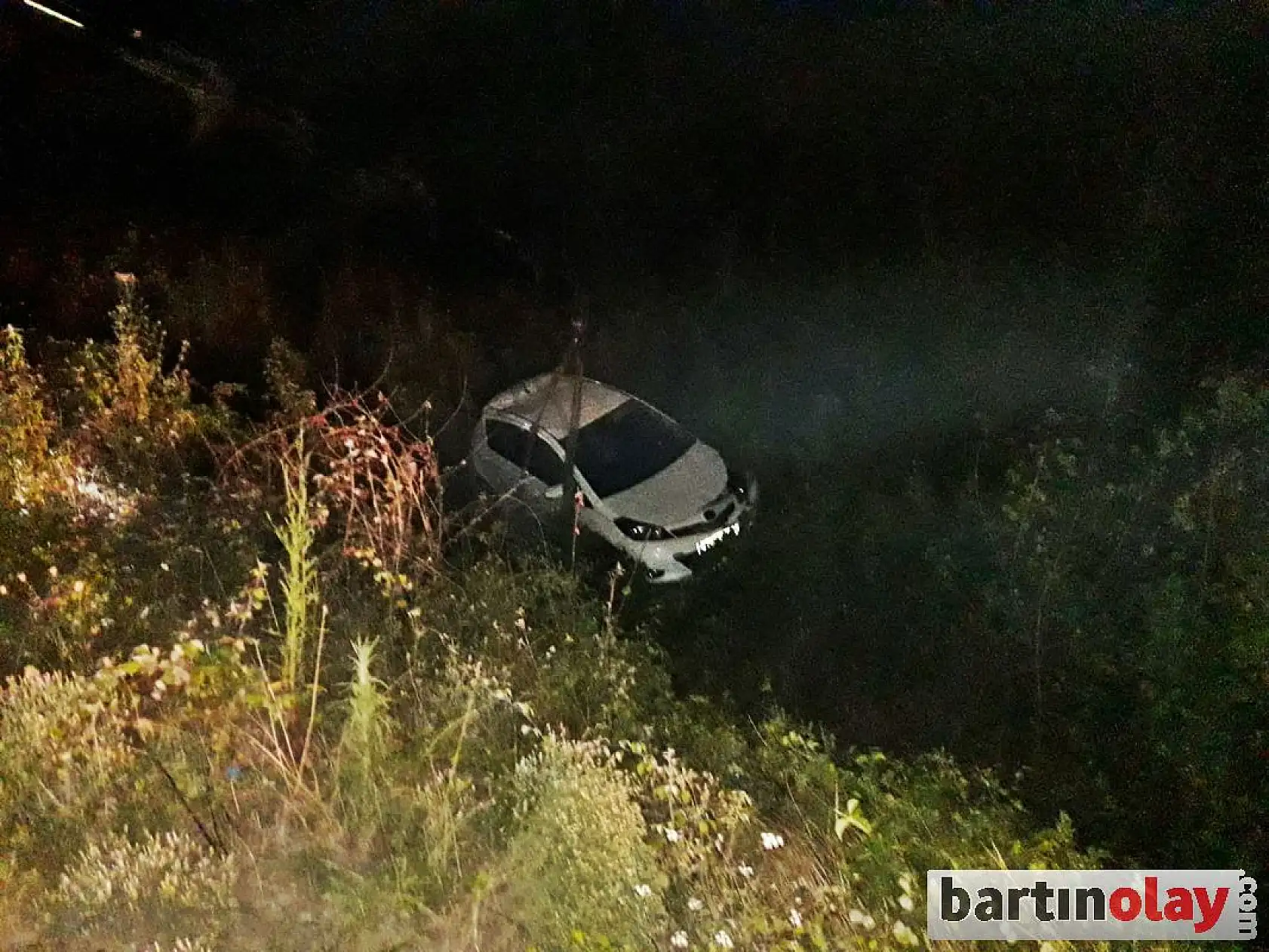 Kaza, Şarampole yuvarlandı