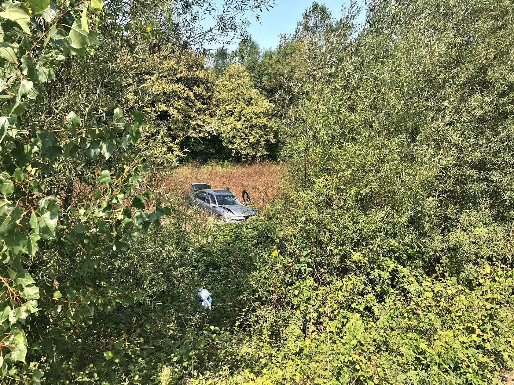 Kontrolden Çıkan Araç tarlaya Uçtu