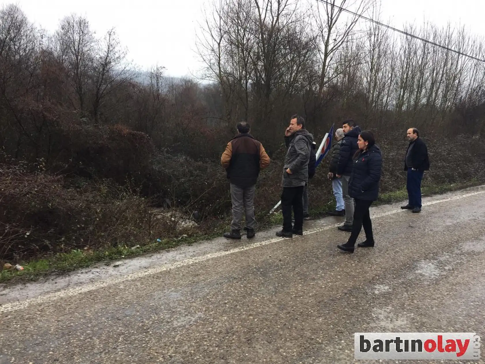 Kontrolden çıktı, şarampole yuvarlandı