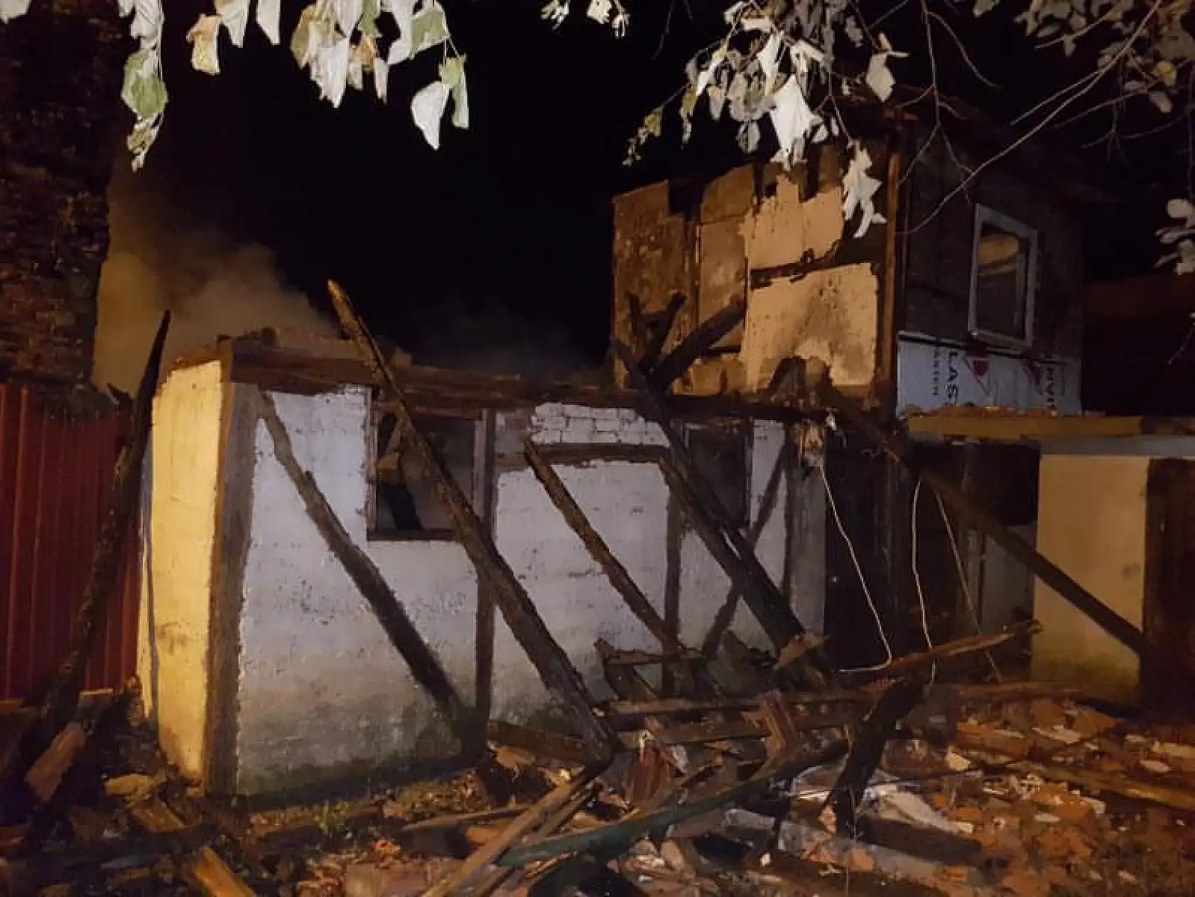 Köyde korkutan yangın